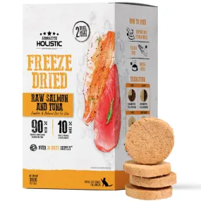 'BUNDLE DEAL': Absolute Holistic Patties Salmon & Tuna Grain-Free Freeze-Dried Cat Food 12.7oz