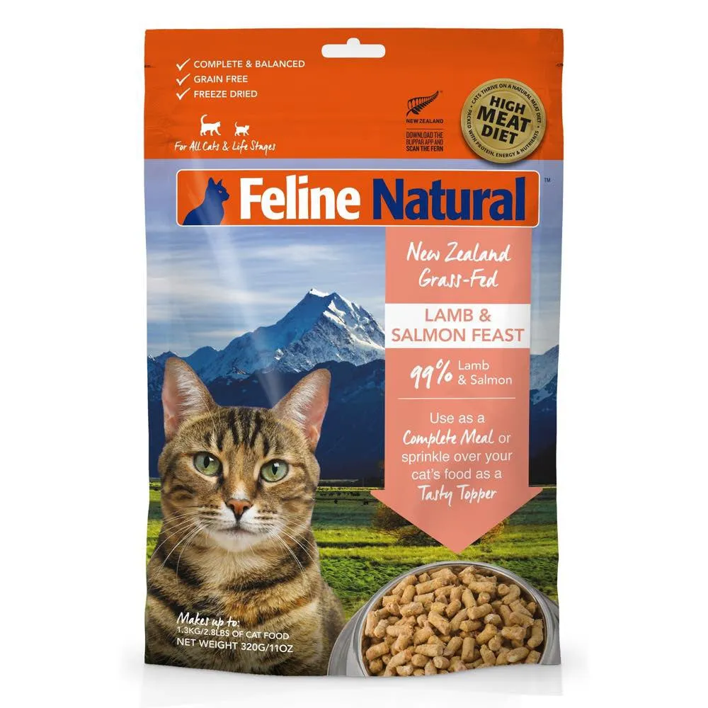 BUNDLE DEAL: Feline Natural Lamb & Salmon Feast Freeze Dried Raw Cat Food