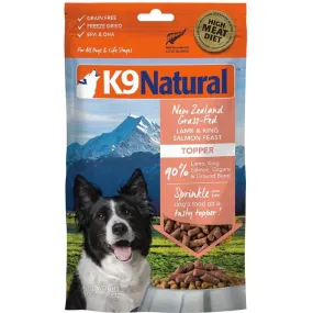 BUNDLE DEAL: K9 Natural Lamb & King Salmon Grain-Free Freeze-Dried Raw Dog Food Topper 100g