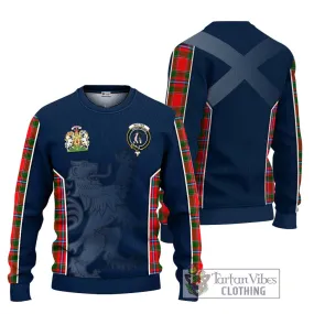 Butter Tartan Ugly Sweater with Family Crest and Lion Rampant Vibes Sport Style