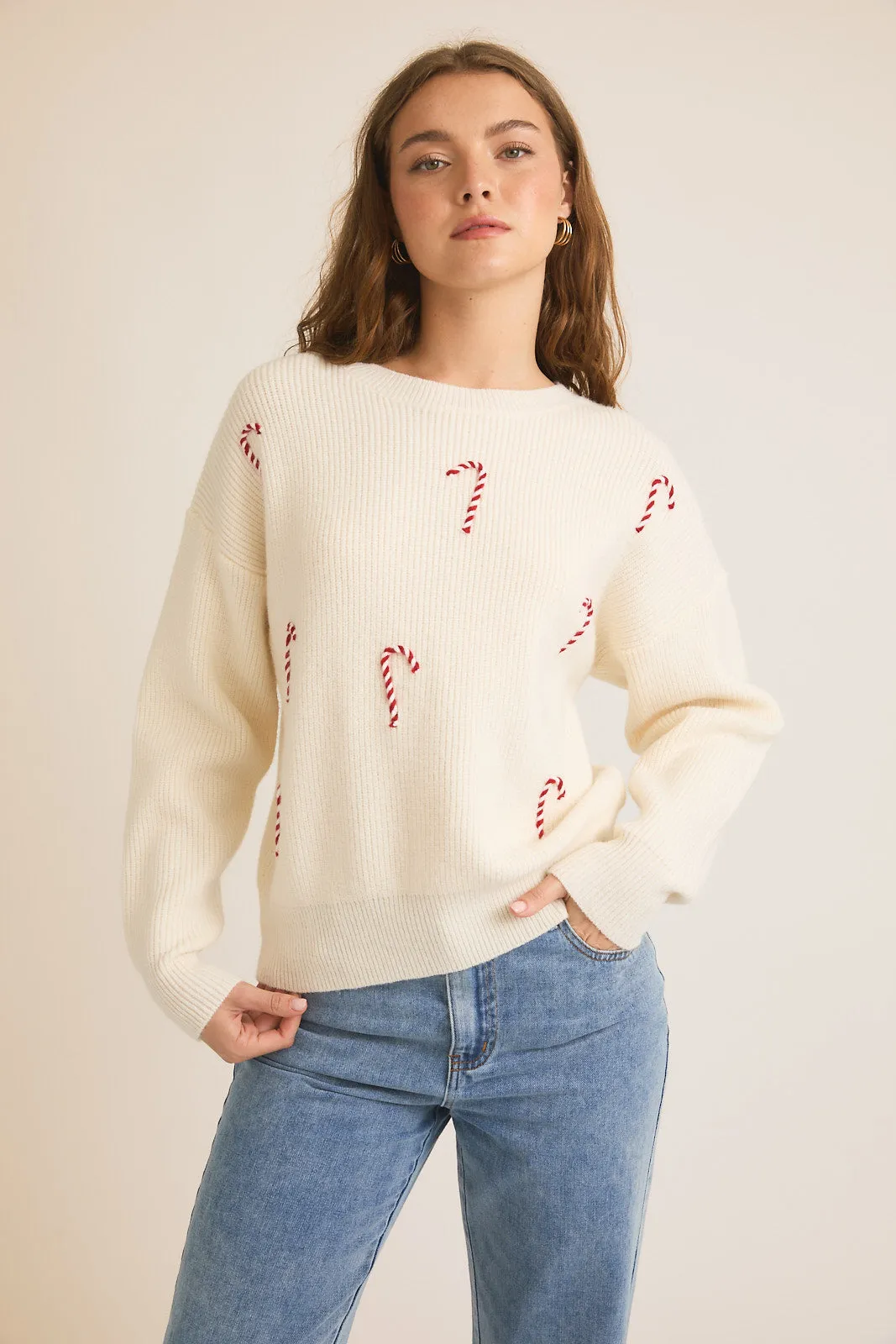 Candy Cane Lane Sweater