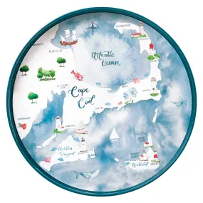 Cape and Islands 15 Inch Round Tray