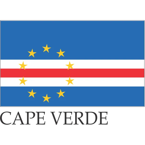 Cape Verde Flag 12 x 18 inches