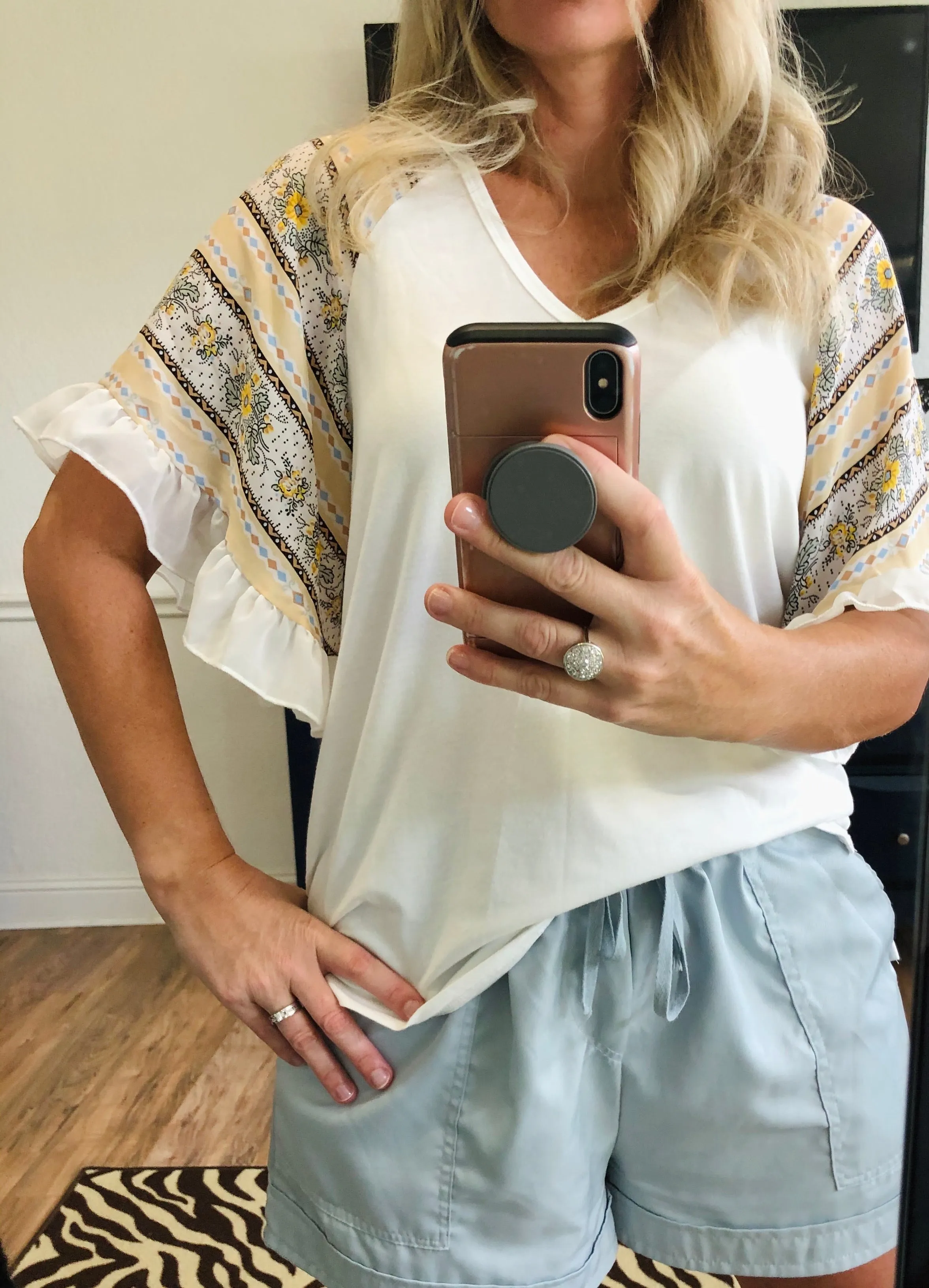 Christian Laced Sleeve Blouse