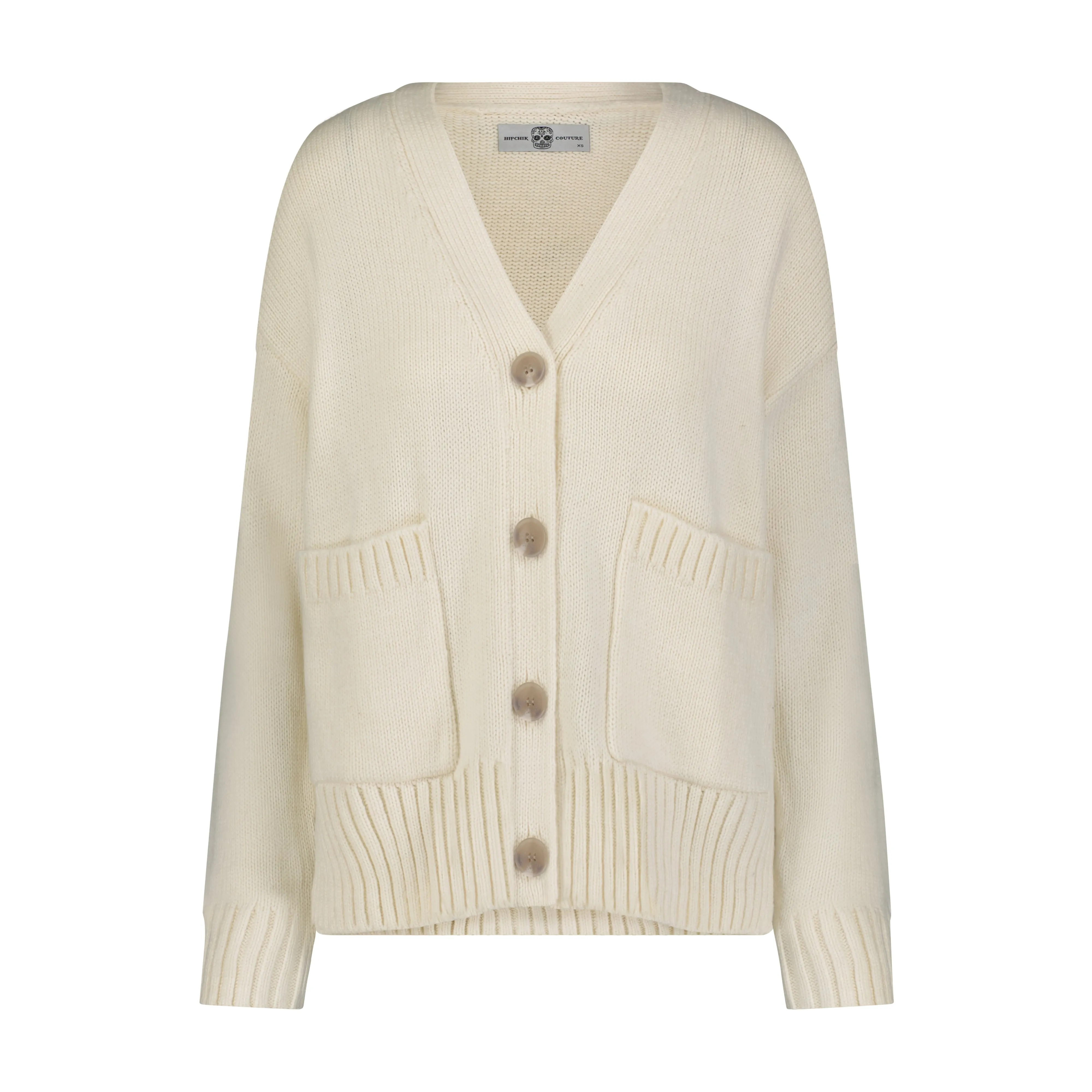 Chunky Smile Cardigan Winter White