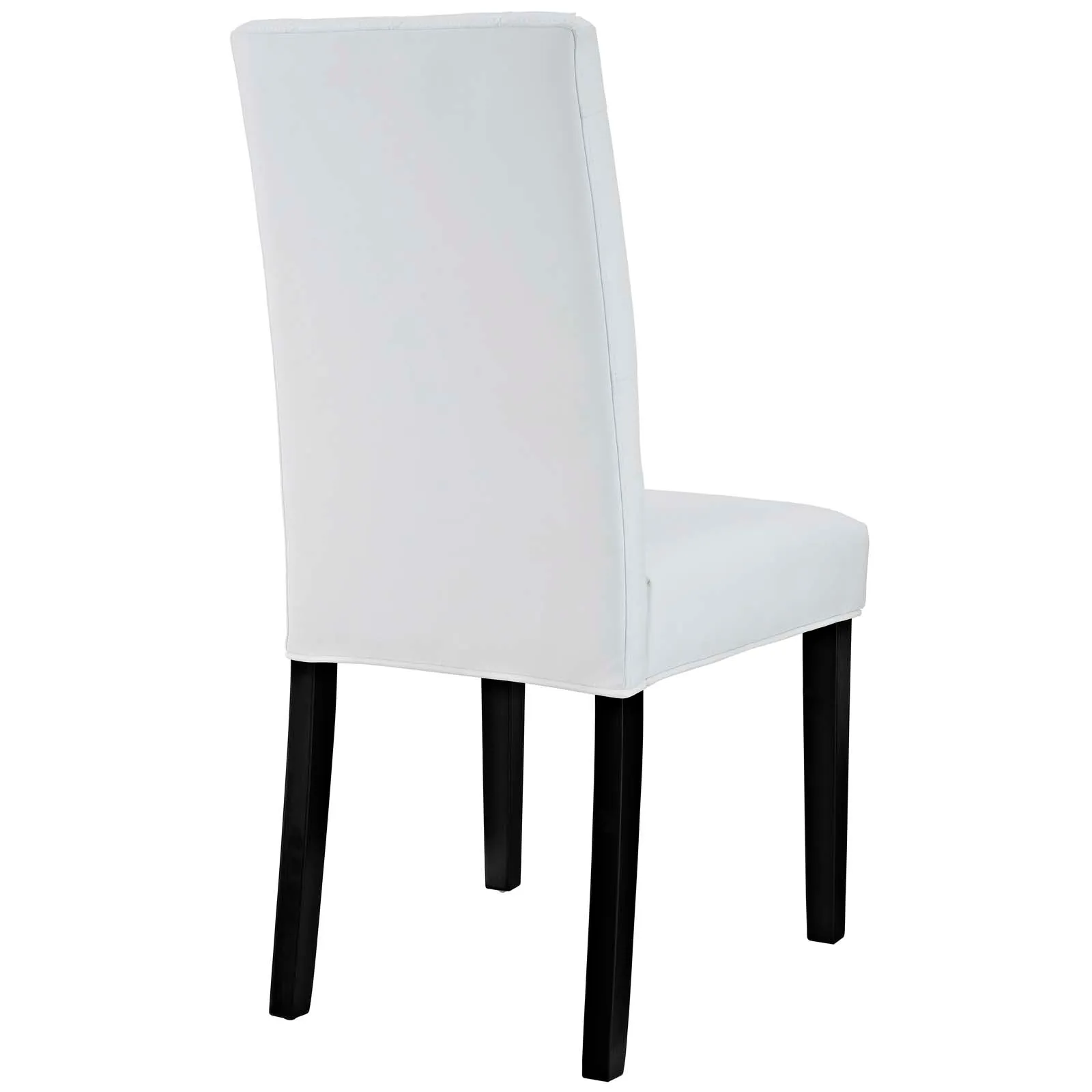 Confer Dining Side Chair Vinyl Set of 4 White EEI-3324-WHI