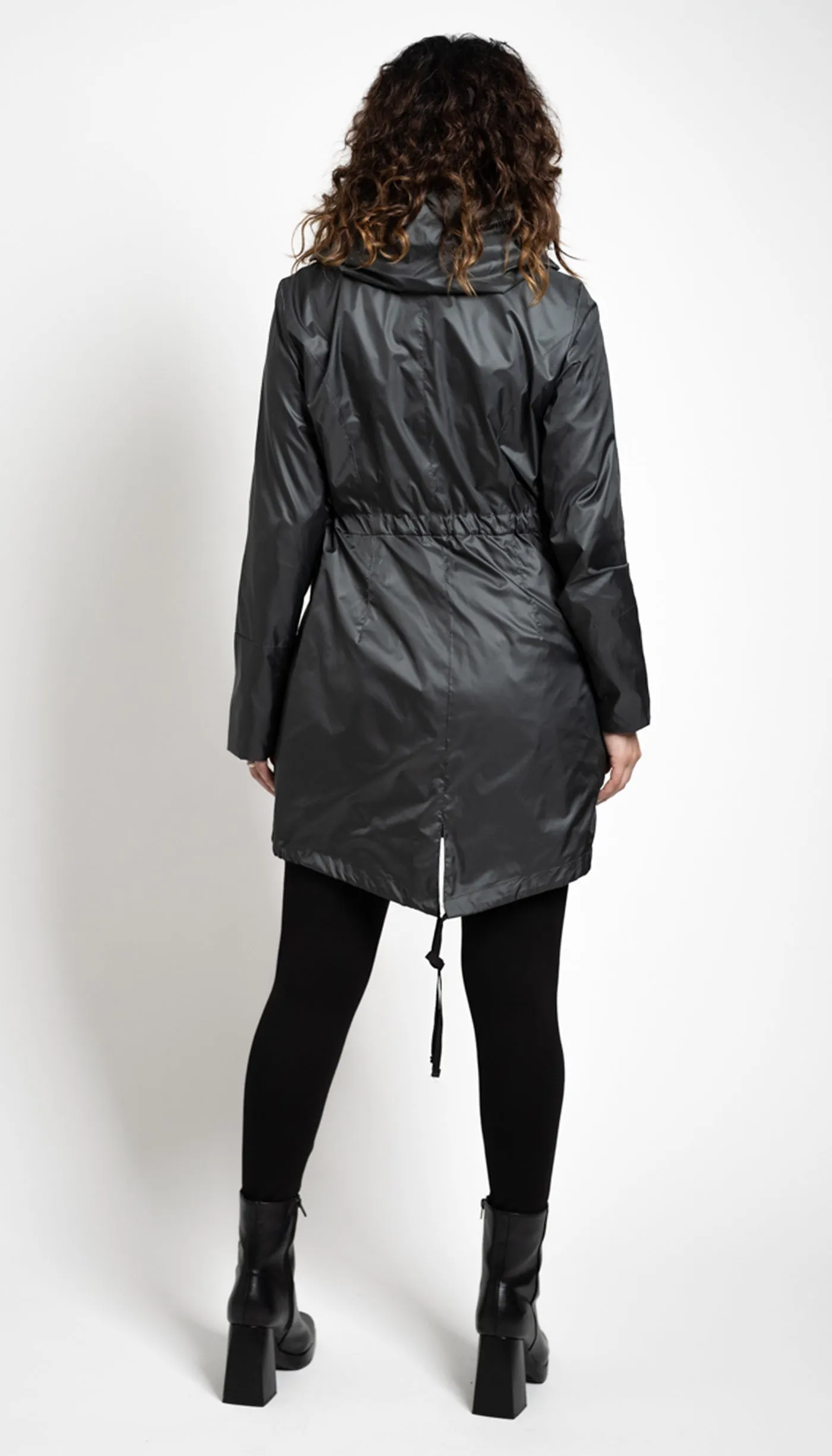 Convertible Cowl Hood Lt. Rain Jacket