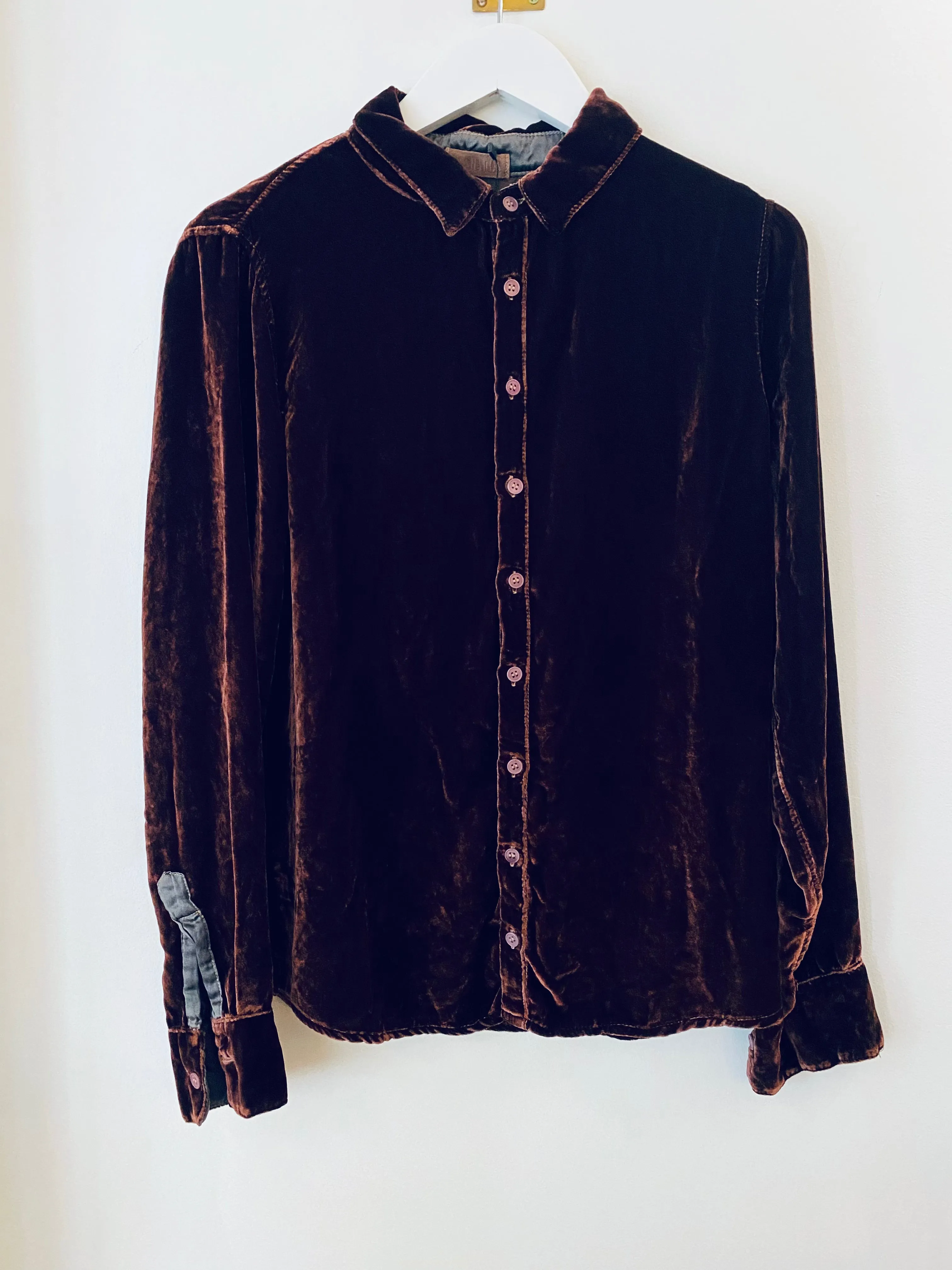 CP Shades Coffee Bean Velvet Romy Shirt