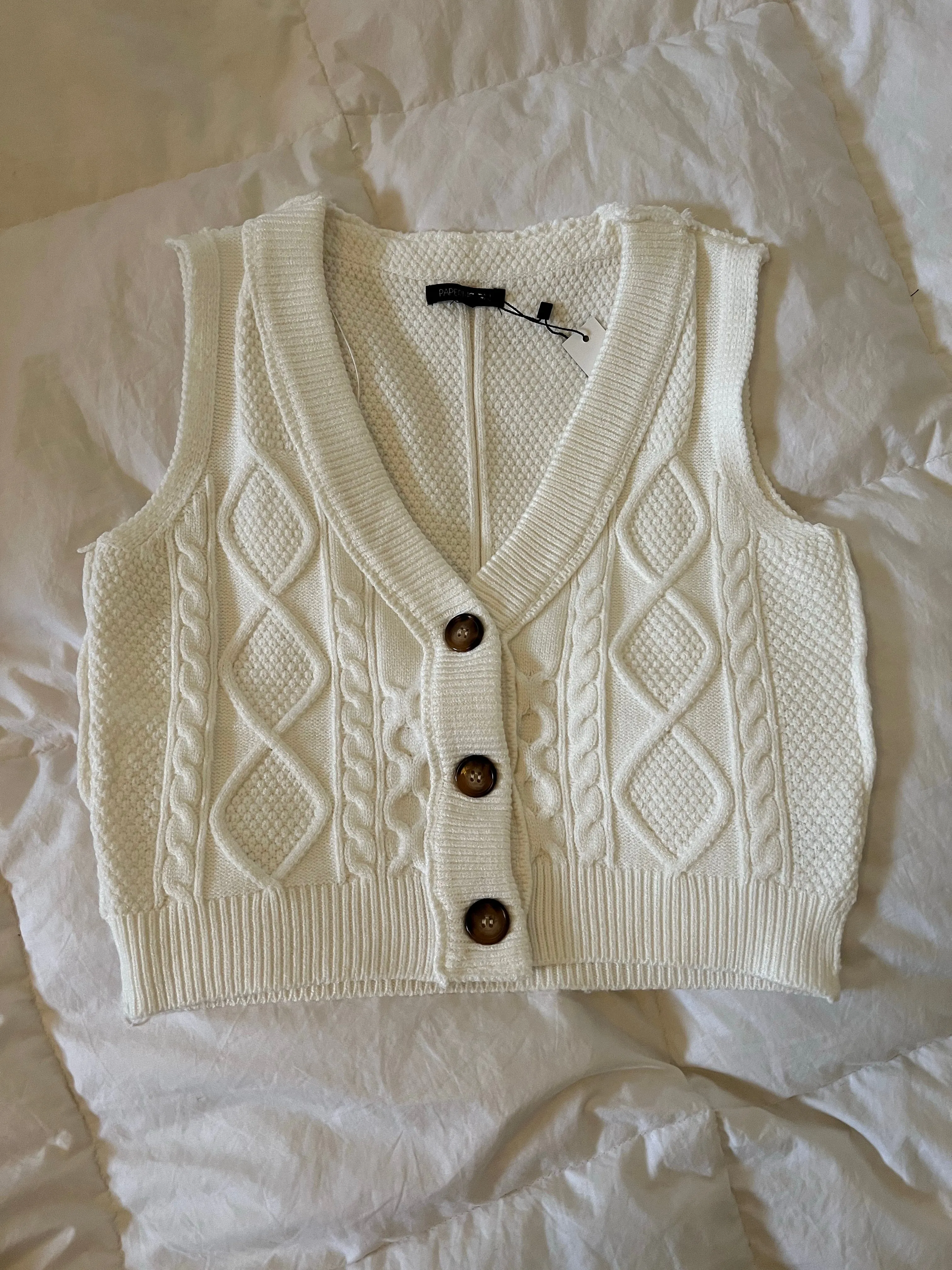 Crop Knit Vest