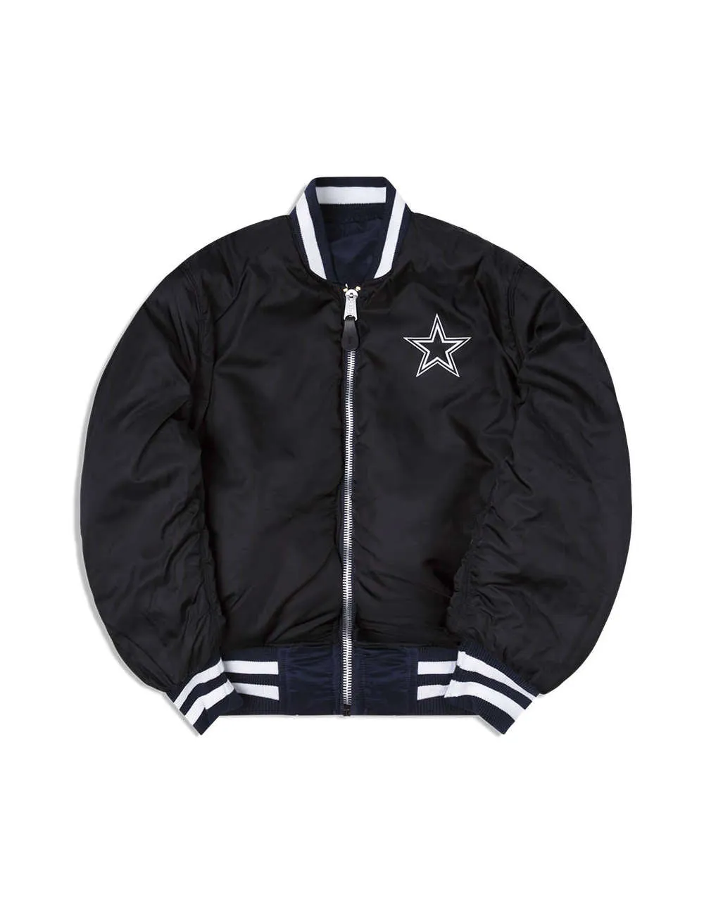 DALLAS COWBOYS X ALPHA X NEW ERA MA-1 BOMBER JACKET