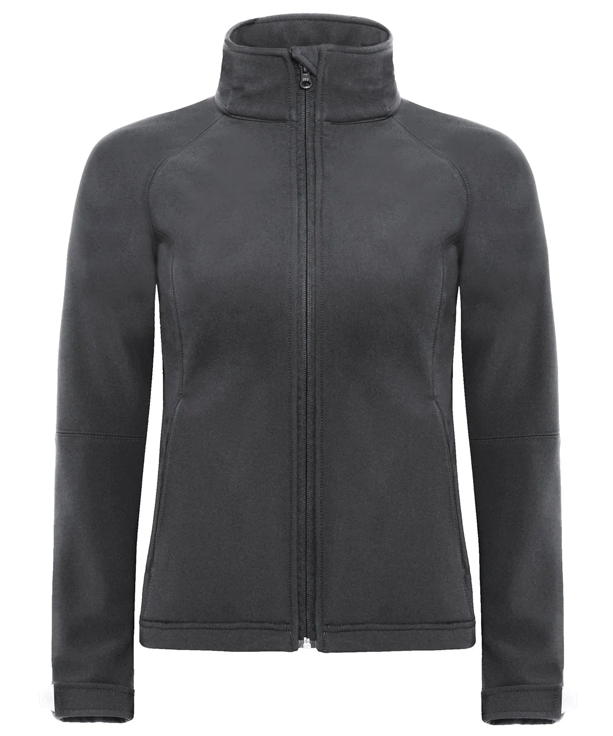 Dark Grey - B&C Hooded softshell /women