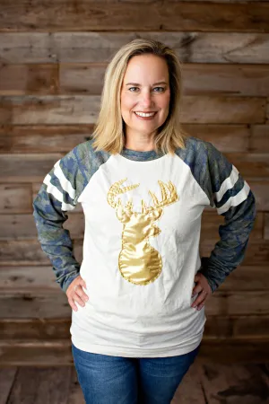 Deer on Camo Long Sleeve Jersey Style - 2020