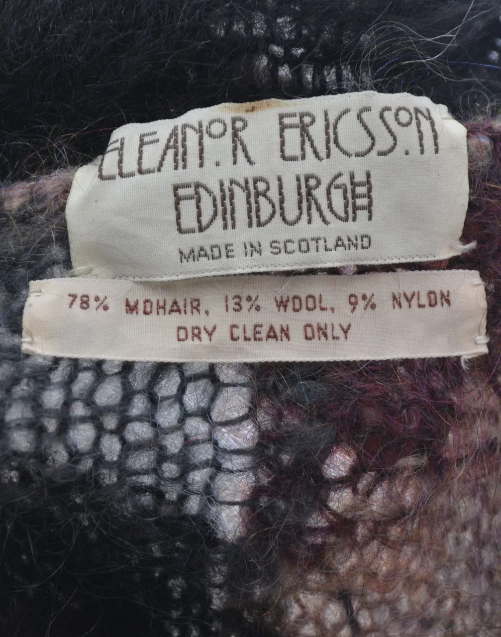 Eleanor Ericsson Edinburgh Scotland Mohair Vintage Sweater