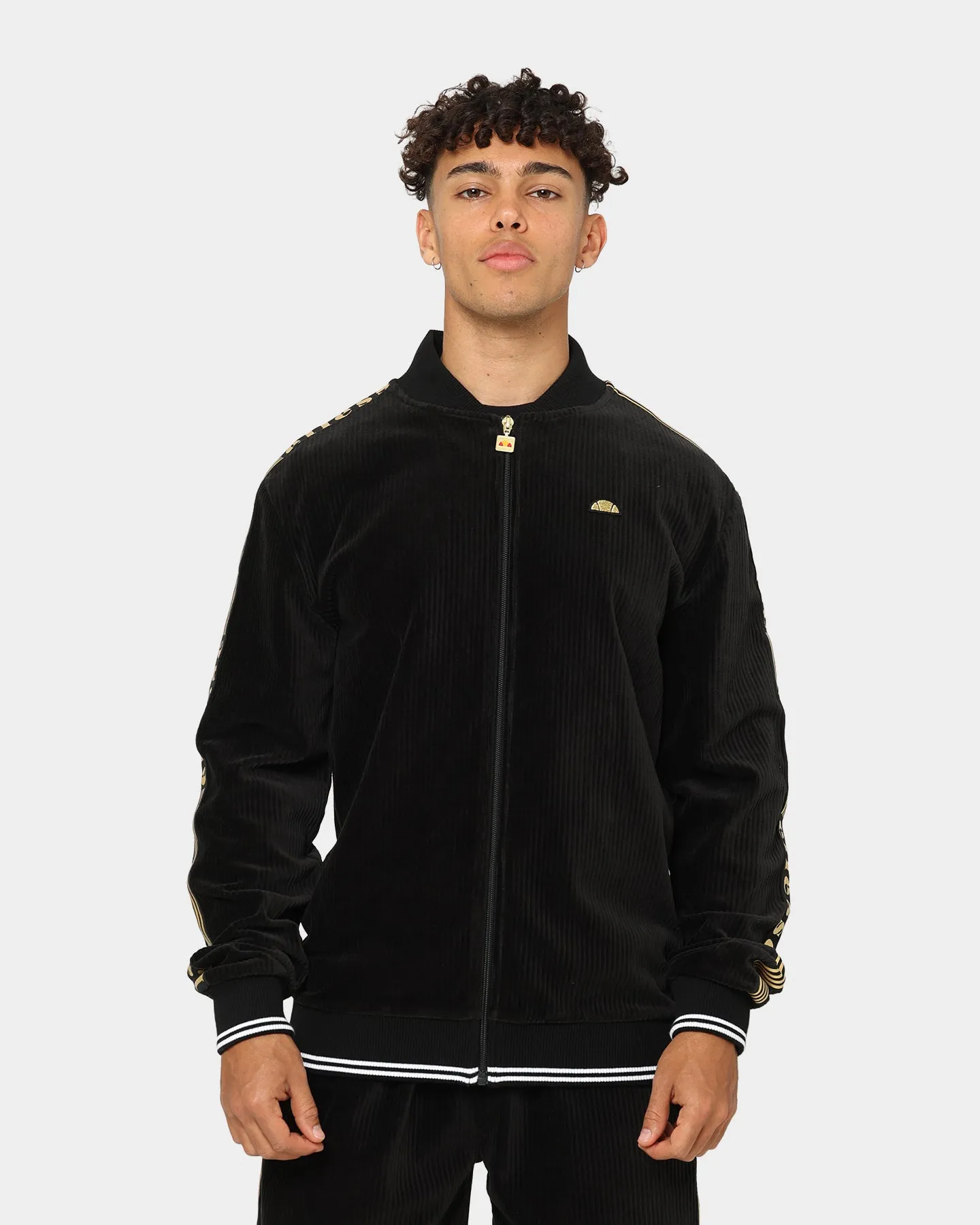 Ellesse Monzo Corduroy Track Jacket Black/Gold