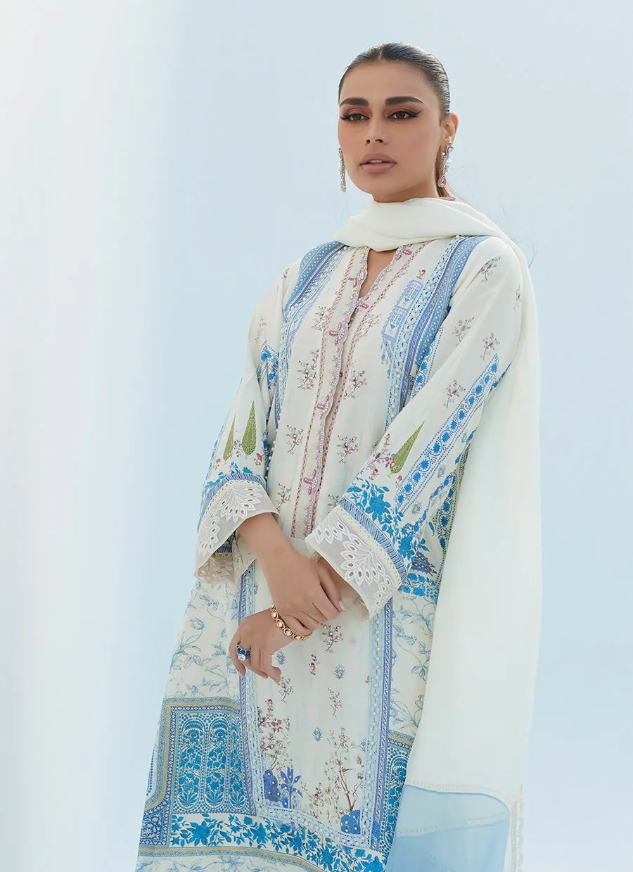 Erica Ivory Shirt And Dupatta