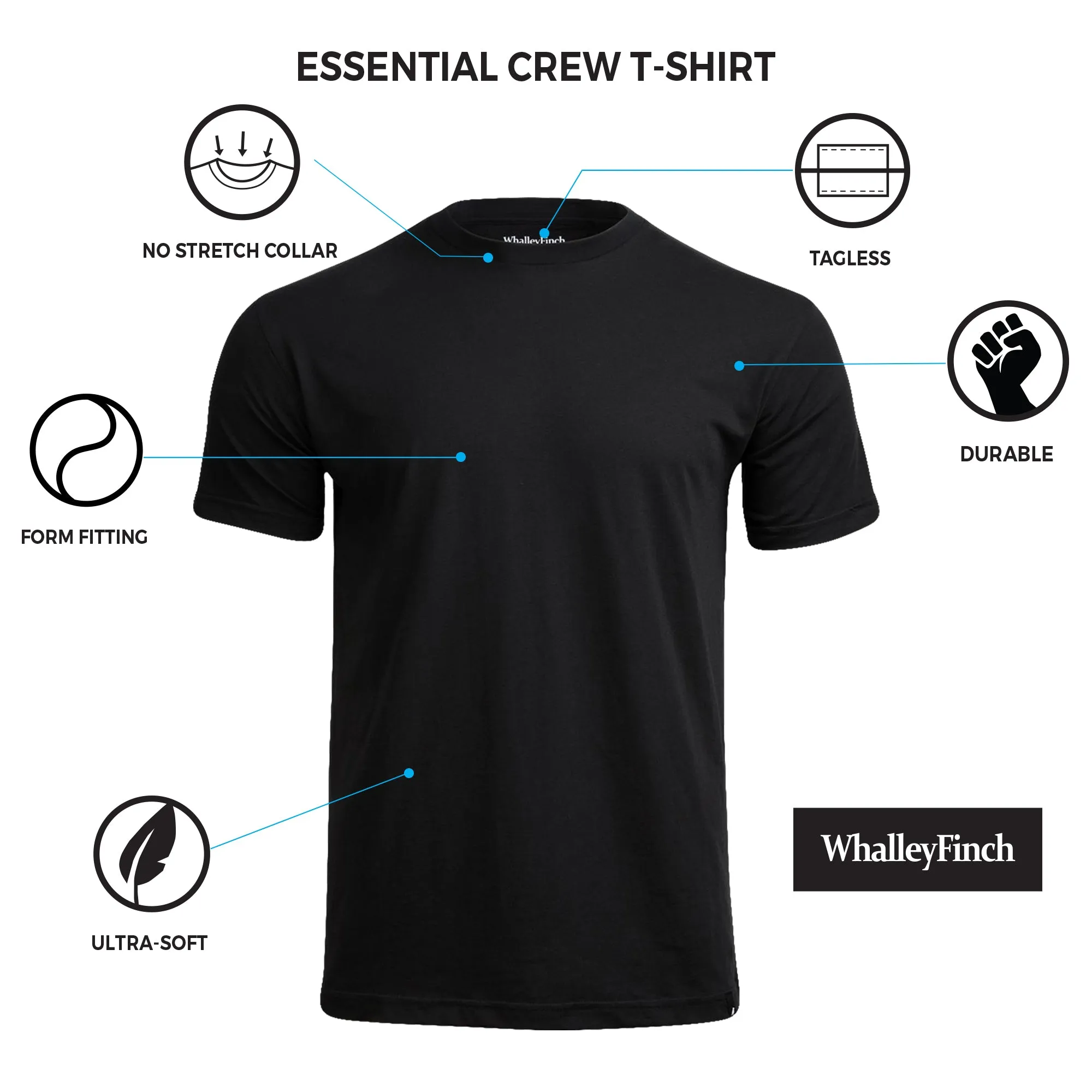 Essential Crew T-Shirt 5-Pack