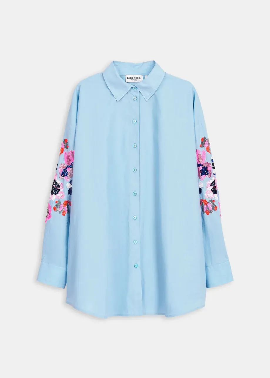 Essentiel Antwerp Eliana Vibe Shirt in Morning Sky