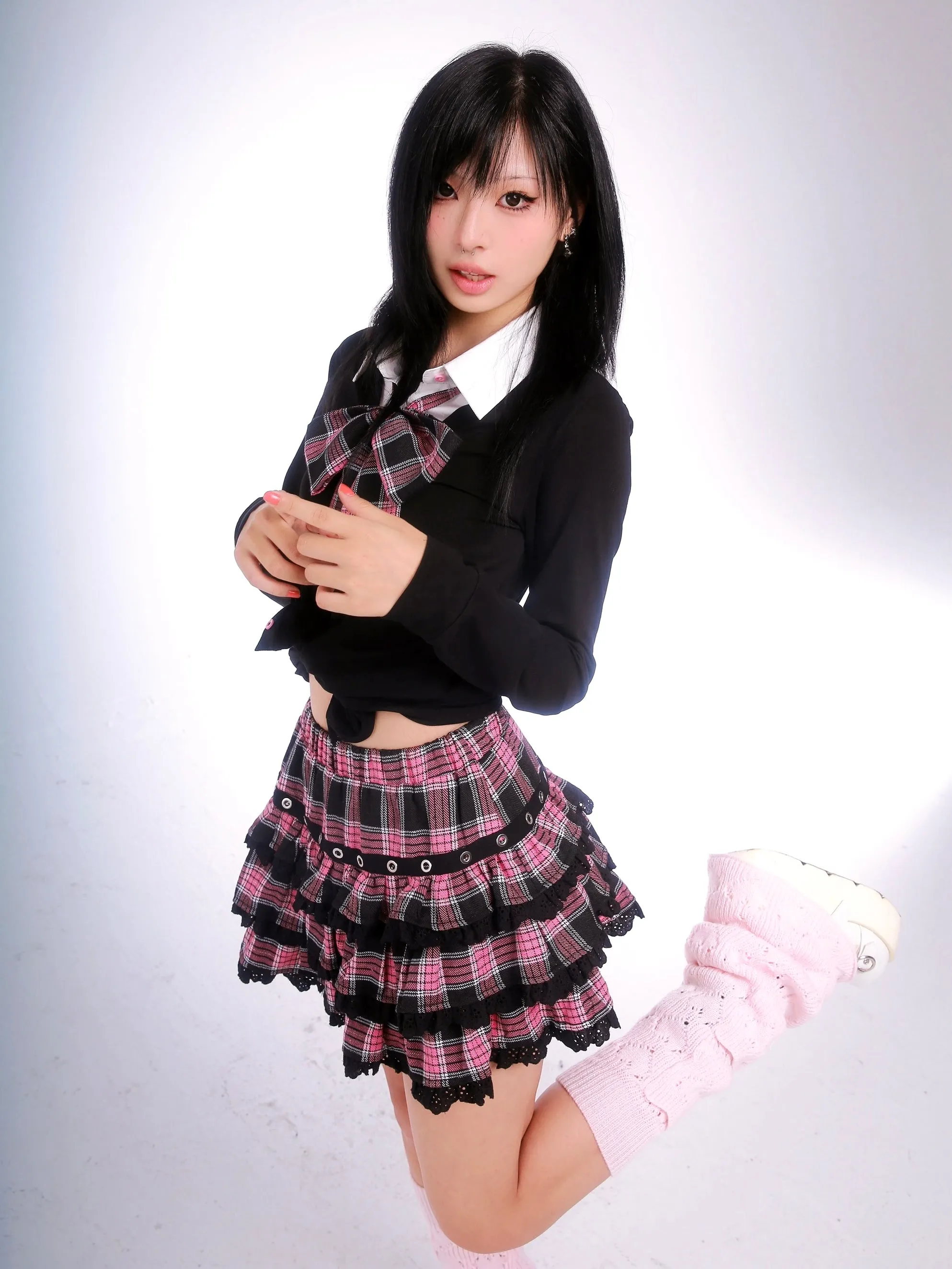 [Evil Tooth] A new era of me - y2k high school girl style JK skirt top and plaid skirt