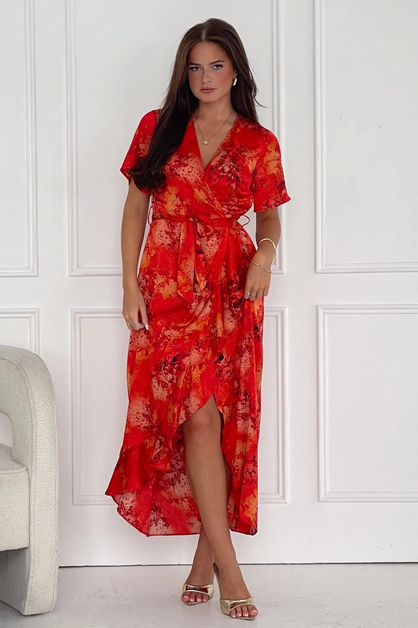 Farrah Dress Blood Orange