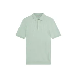 FERRANTE Cotton Short Sleeve Polo TURQUOISE