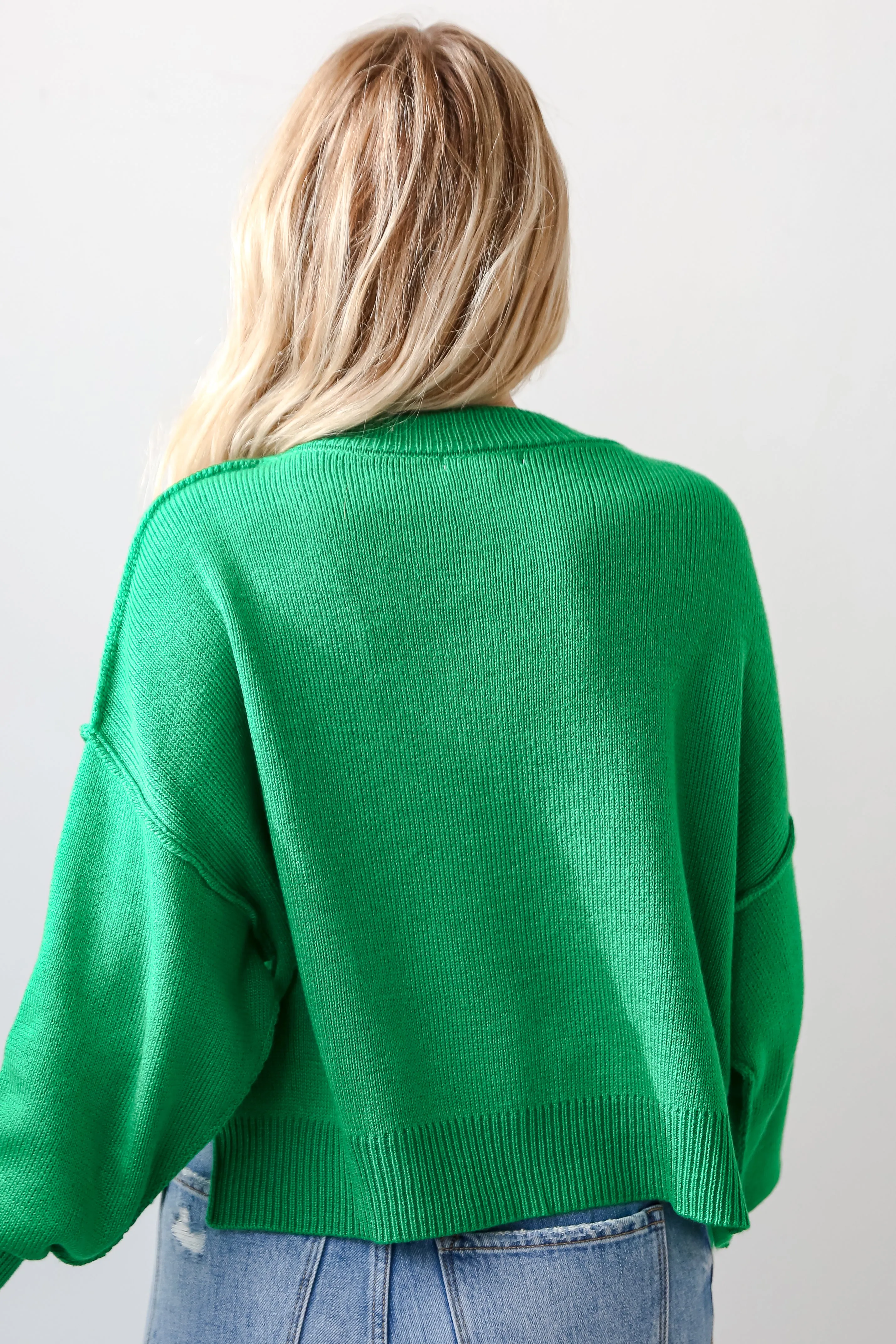 FINAL SALE - Must Be Adored Kelly Green Sweater