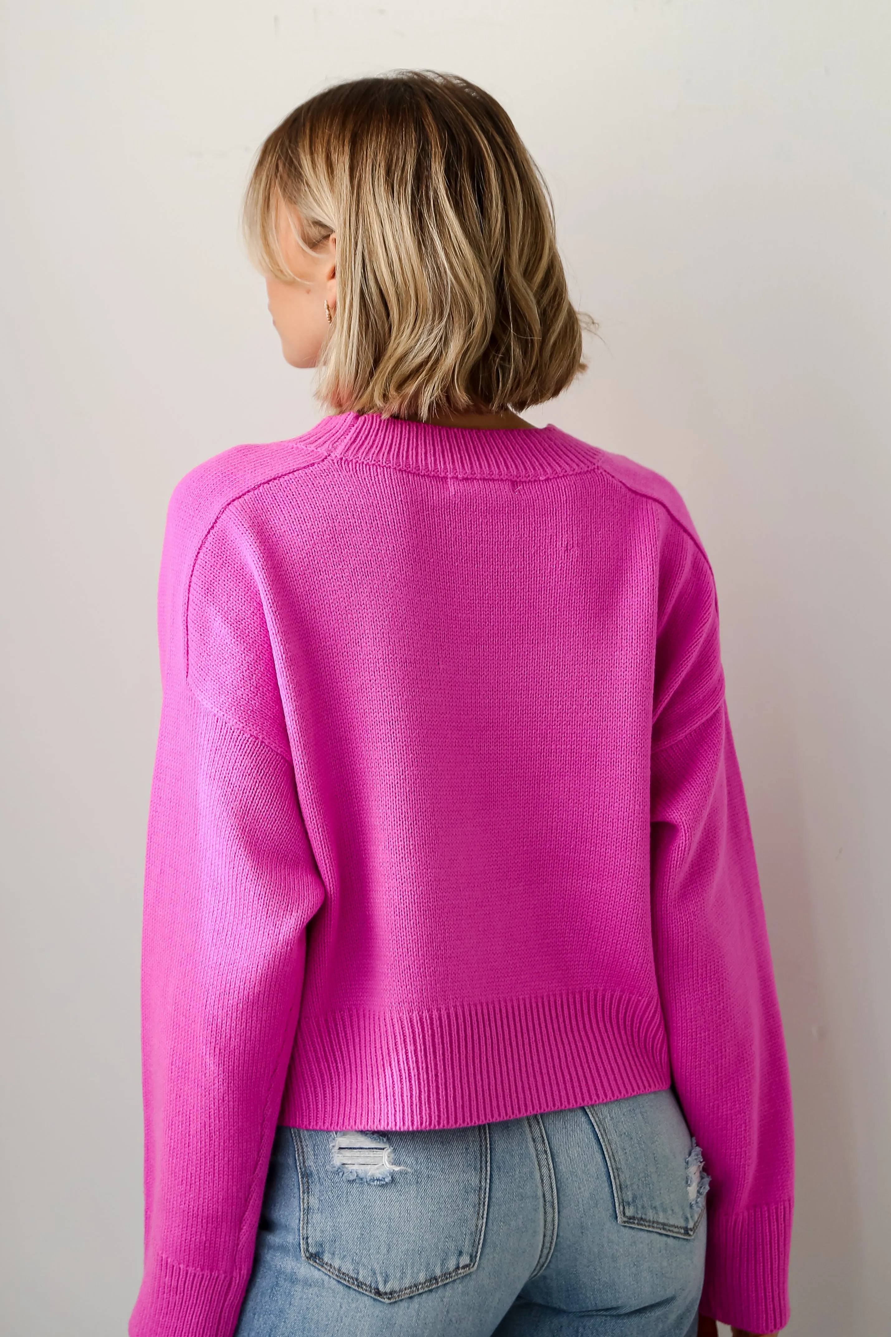 FINAL SALE - My Favorite Look Magenta Sweater