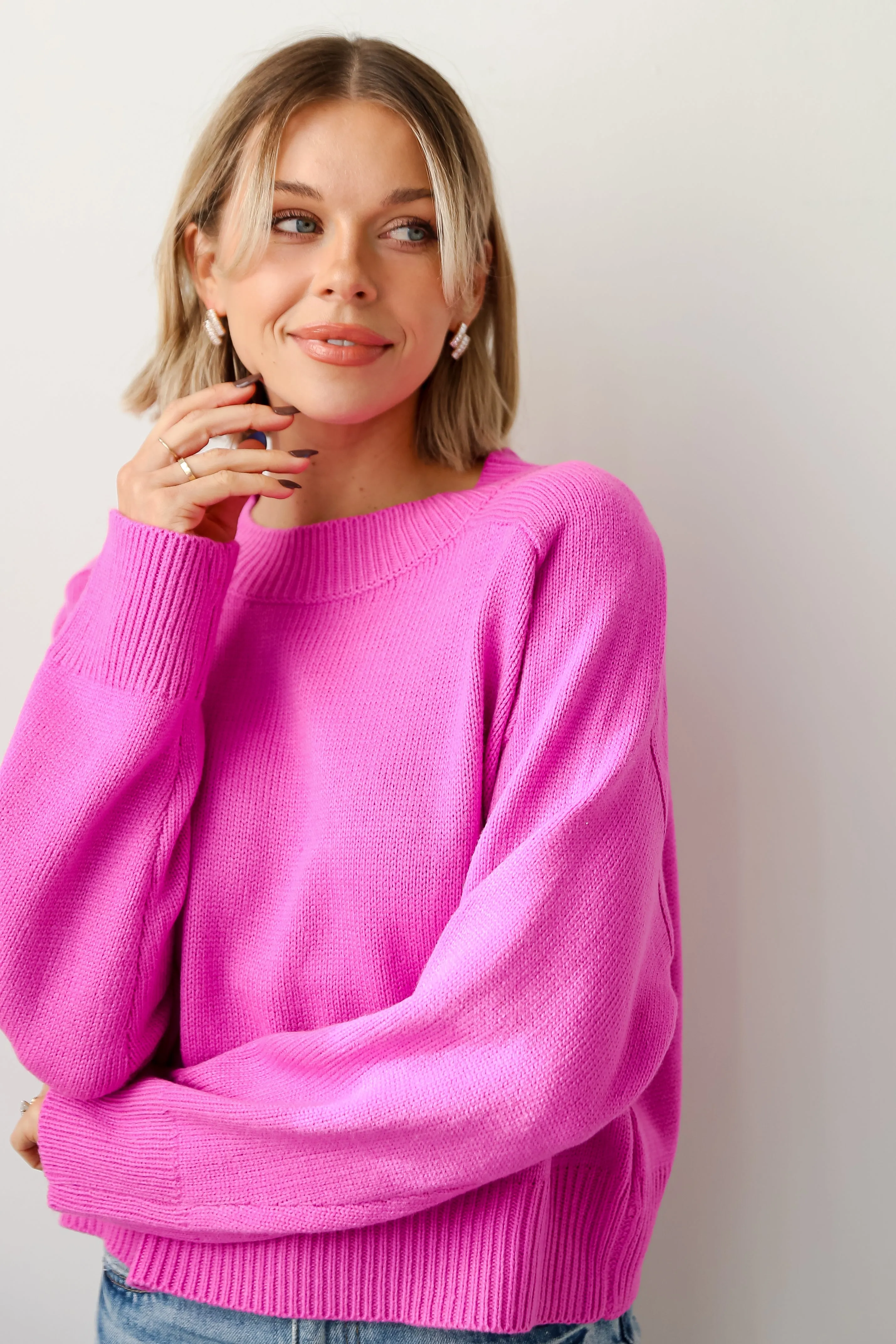 FINAL SALE - My Favorite Look Magenta Sweater