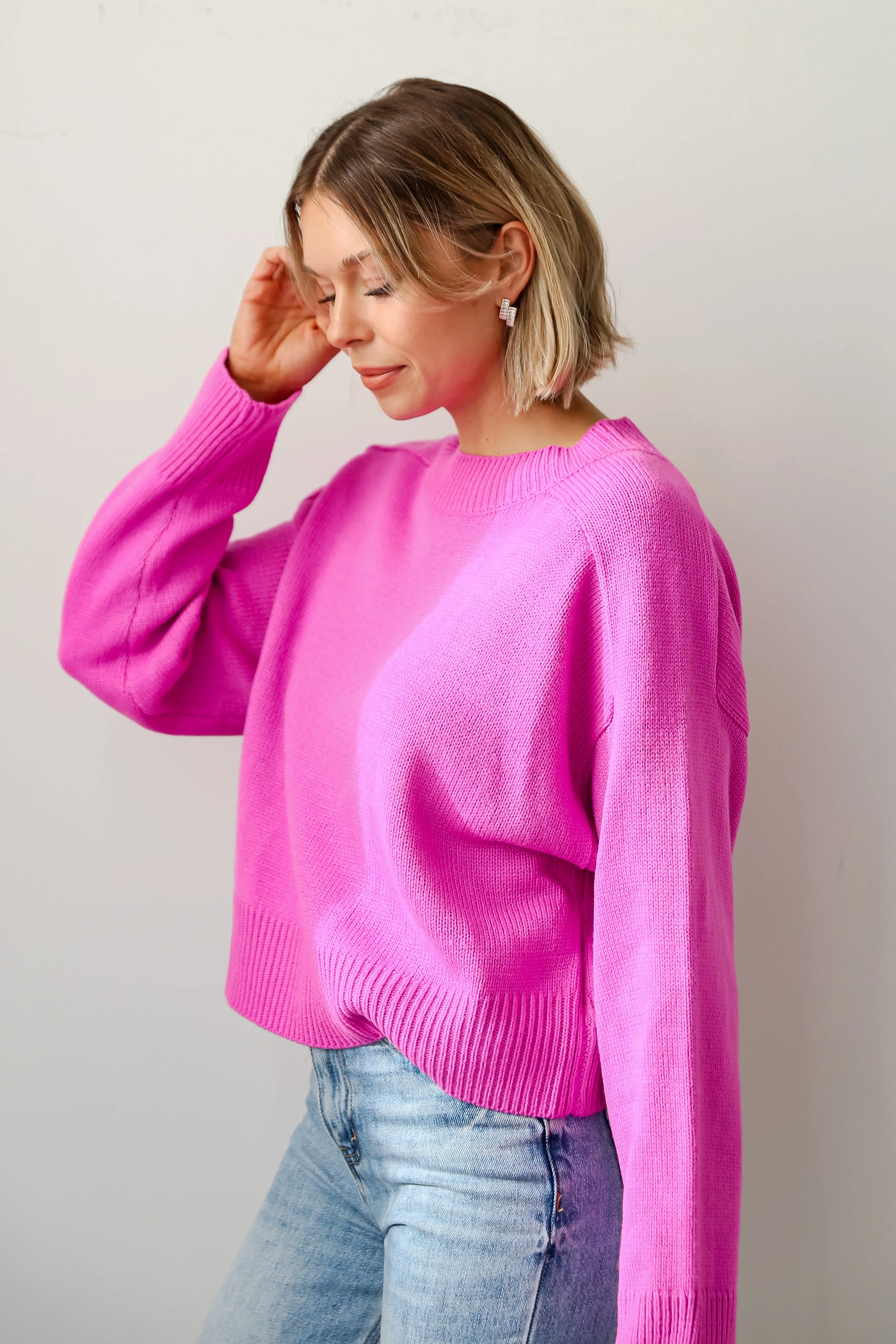 FINAL SALE - My Favorite Look Magenta Sweater