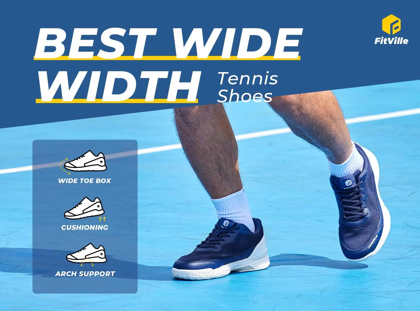 FitVille Men's Court Tennis Amadeus V2