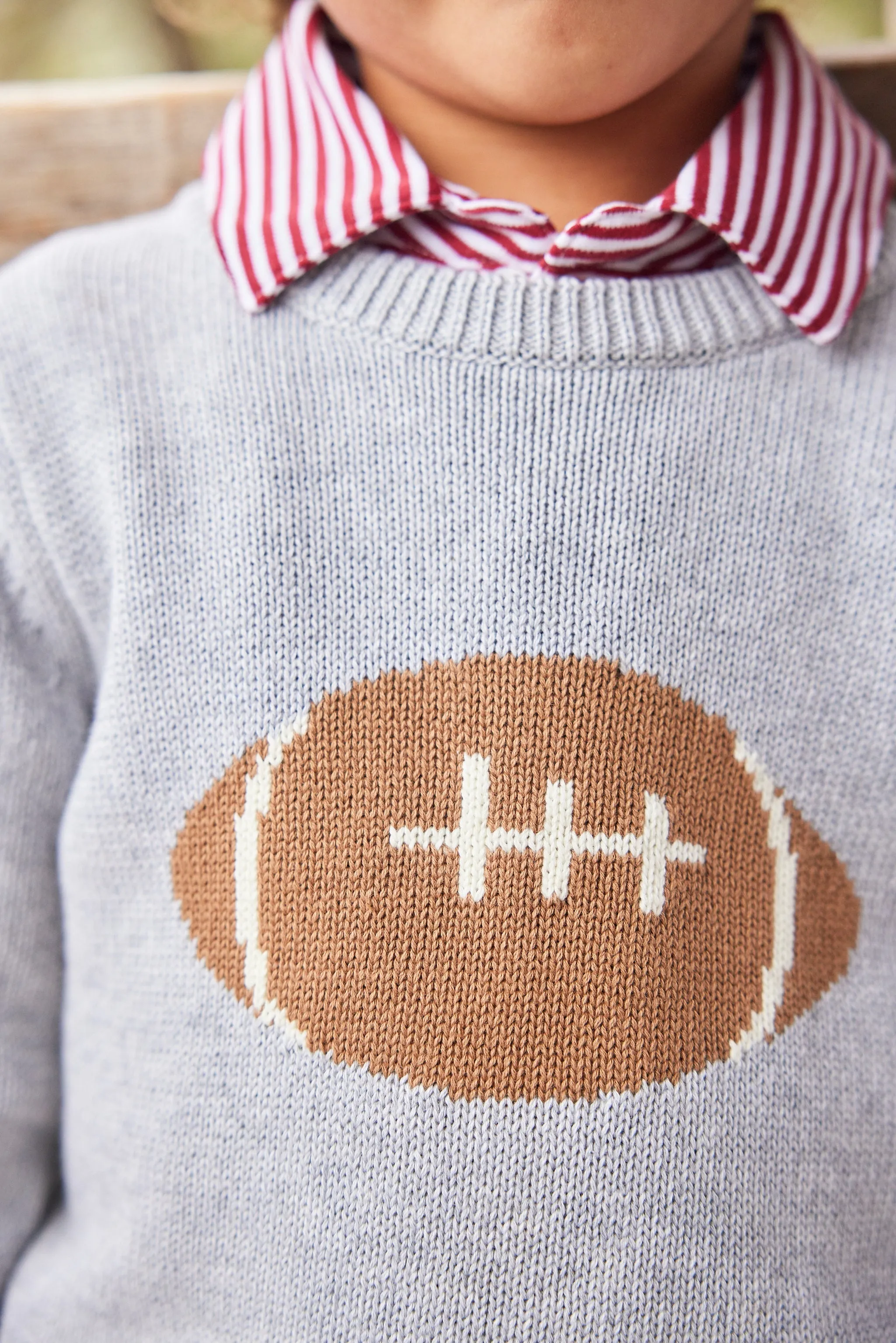 Football Intarsia Sweater