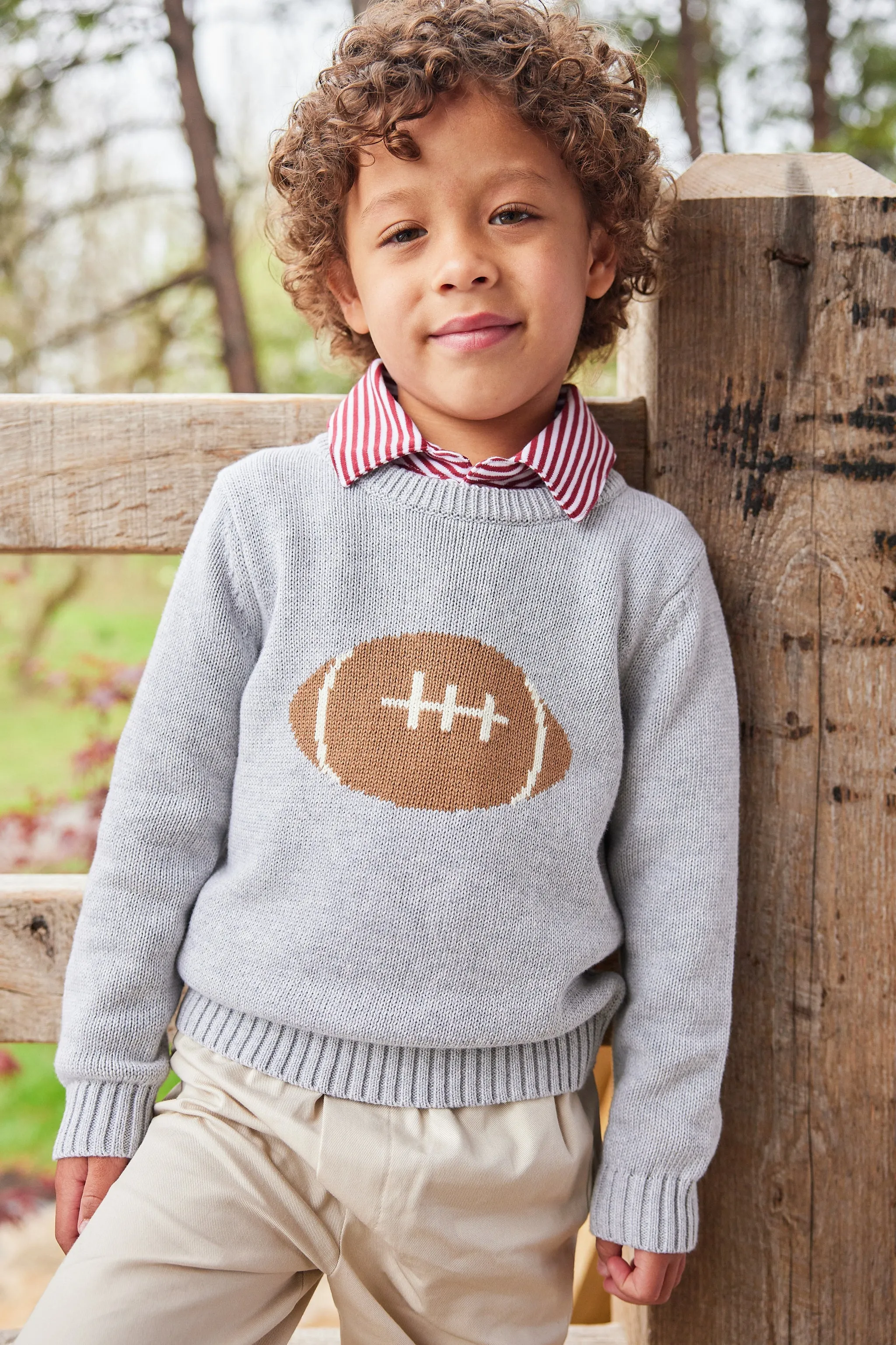 Football Intarsia Sweater