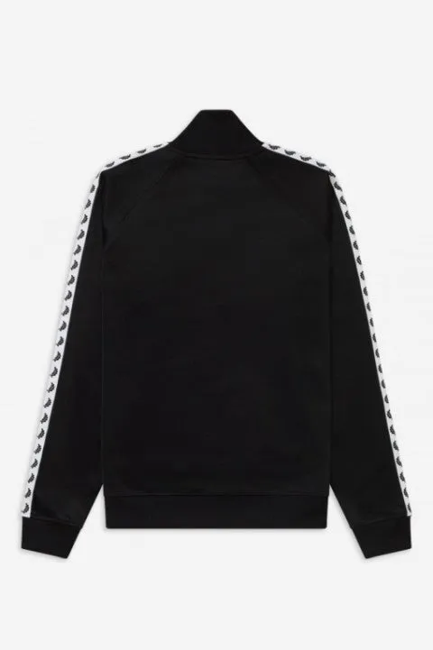 Fred Perry Black Taped Track Jacket