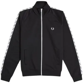 Fred Perry Black Taped Track Jacket