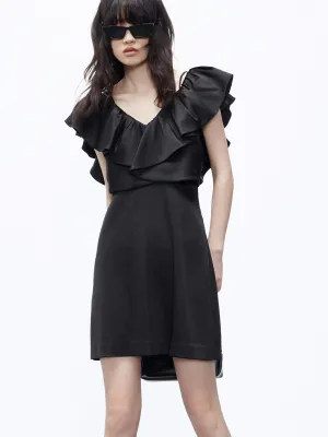 Frill Detail Mini Dress