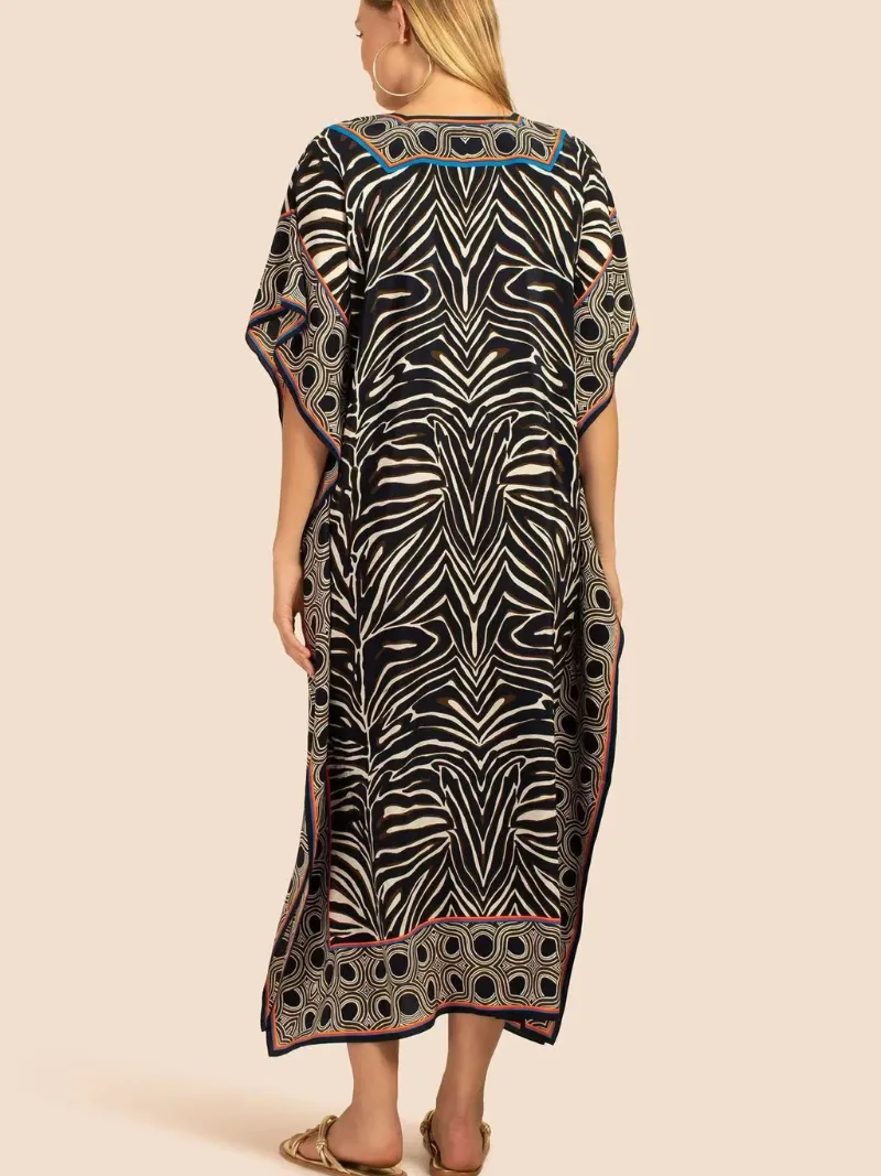 Game Of Love V-neck Kaftan Dress