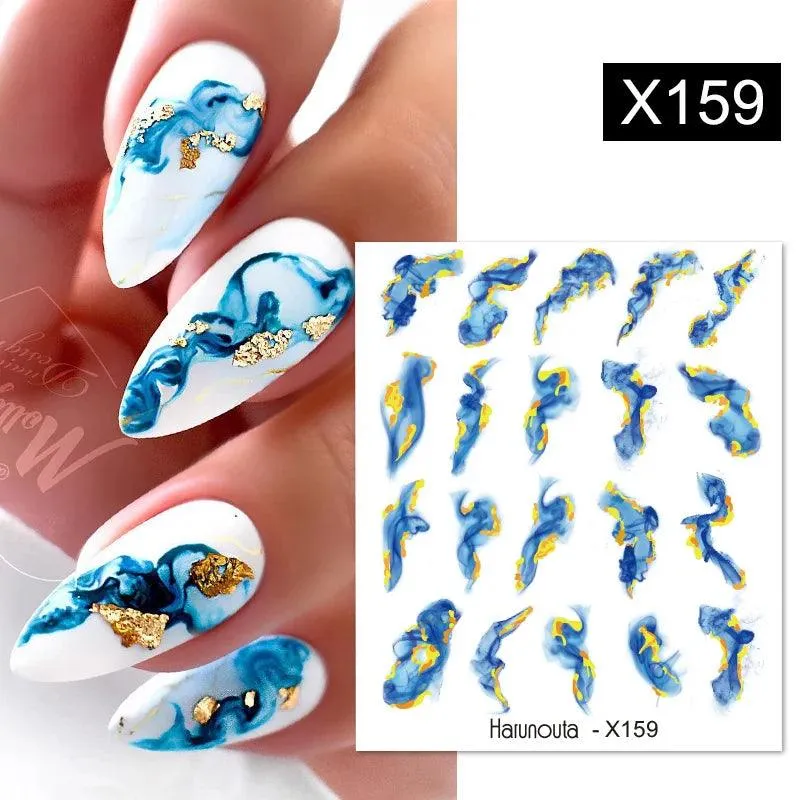 Gold Heart Leopard Print Nail Stickers: Glamorous Artwork at Home