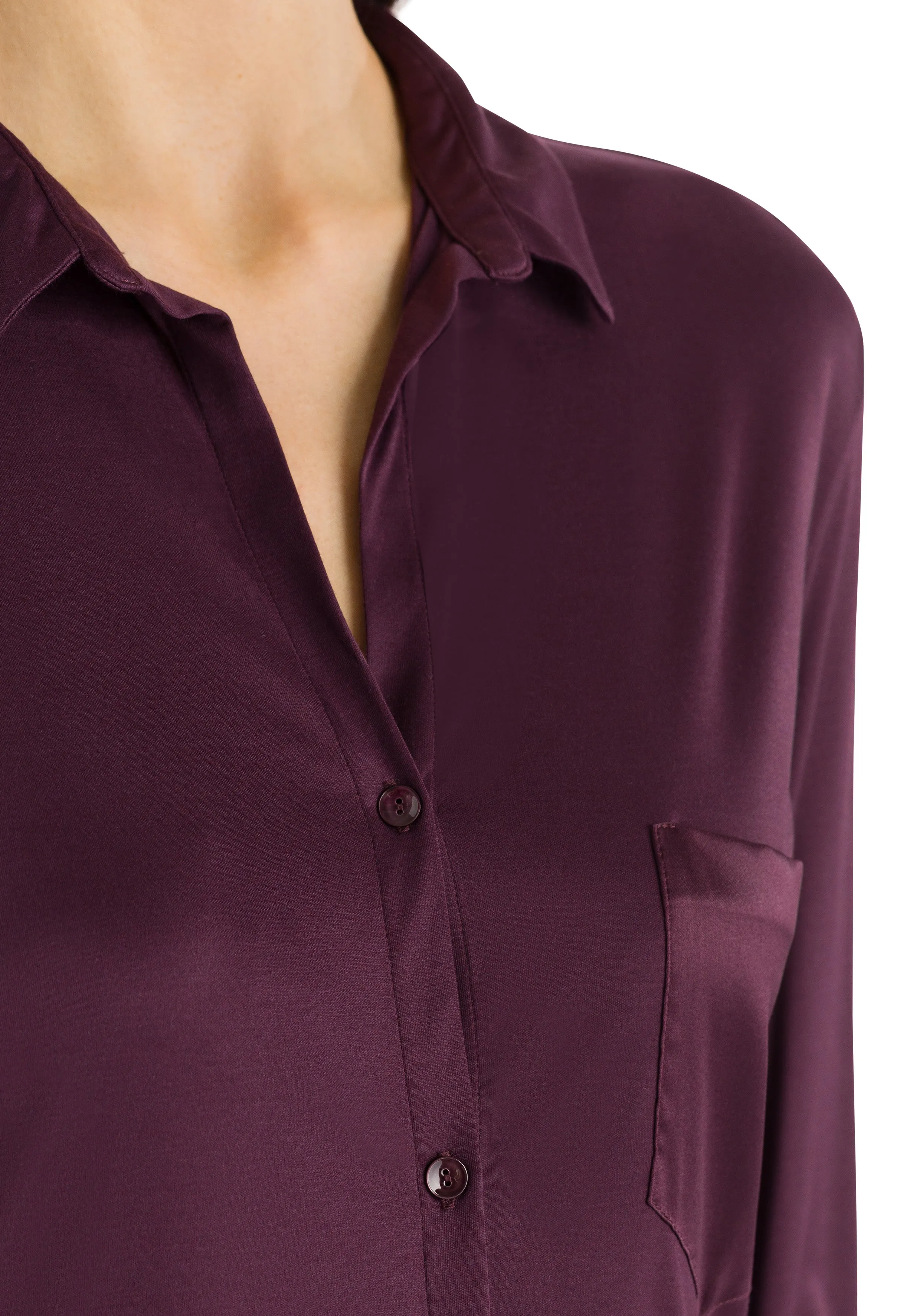 Grand Central TENCEL™ and Silk Sleep Shirt| Prune Purple 77420-1491