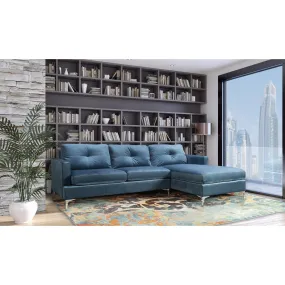 Hamilton Blue Sectional with Right side Chaise