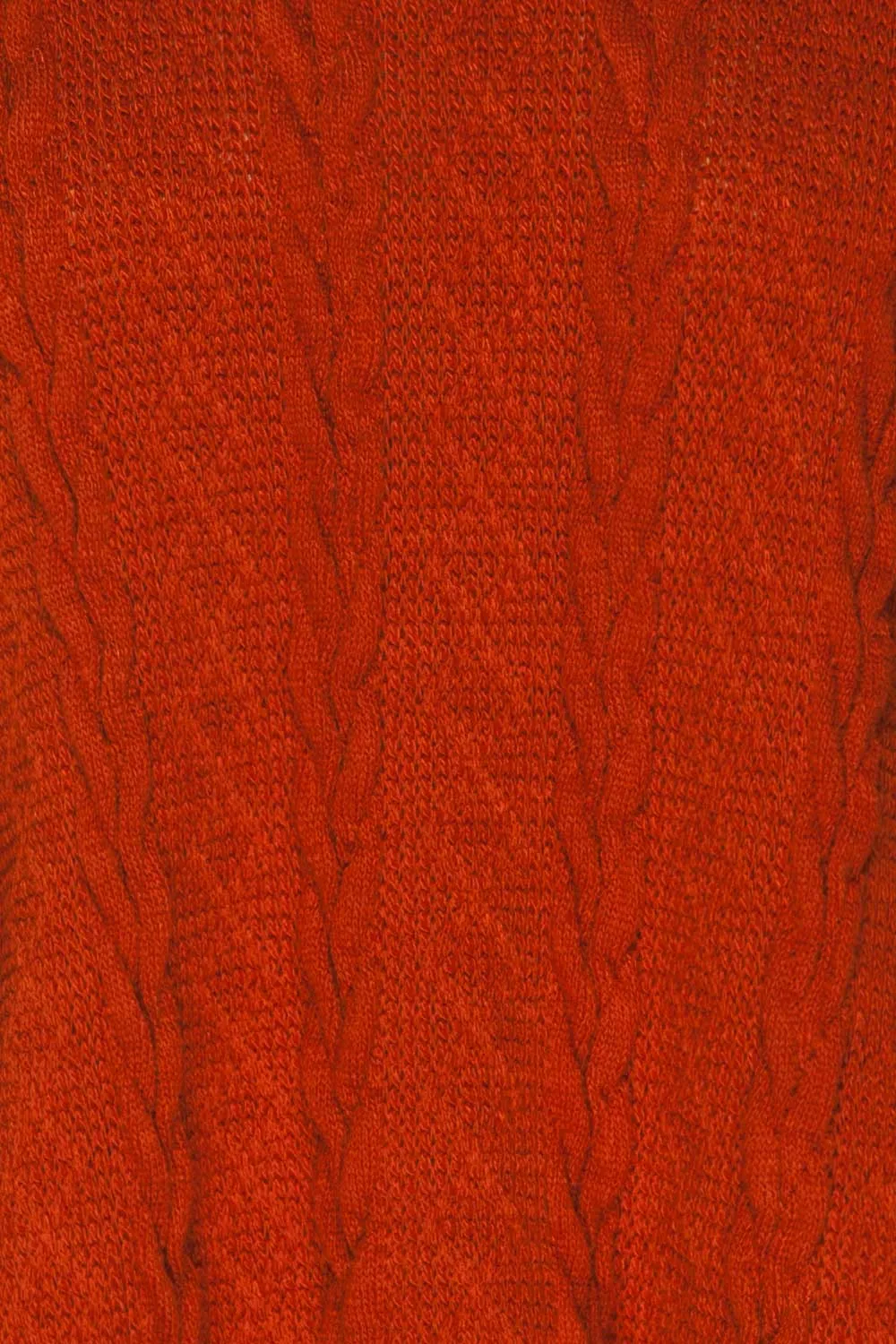 Hellen Rust | Cropped Knit Sweater