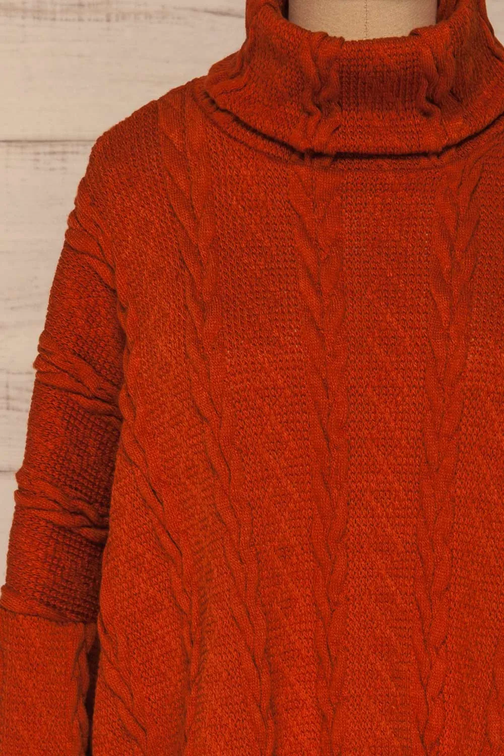 Hellen Rust | Cropped Knit Sweater