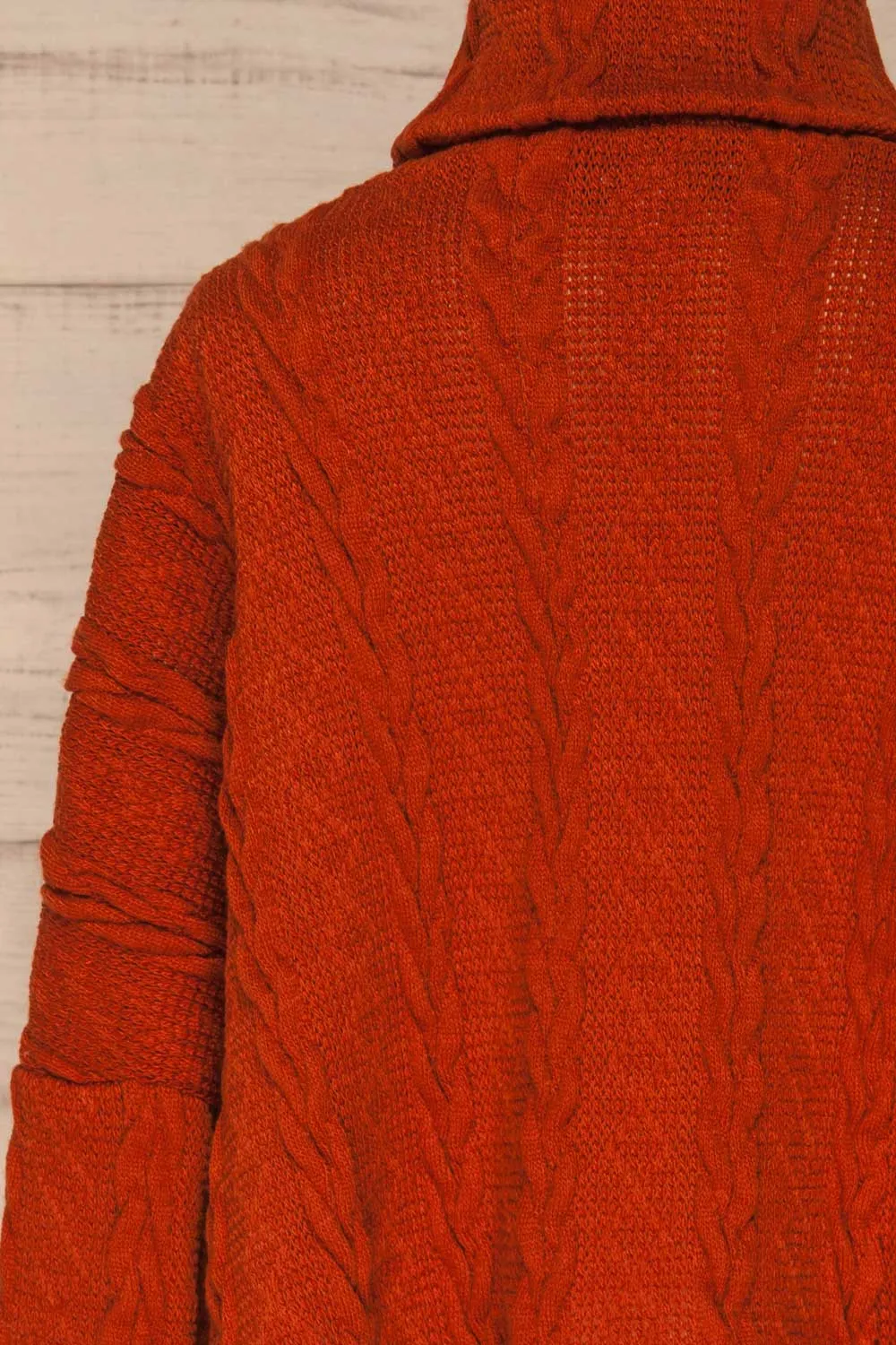 Hellen Rust | Cropped Knit Sweater