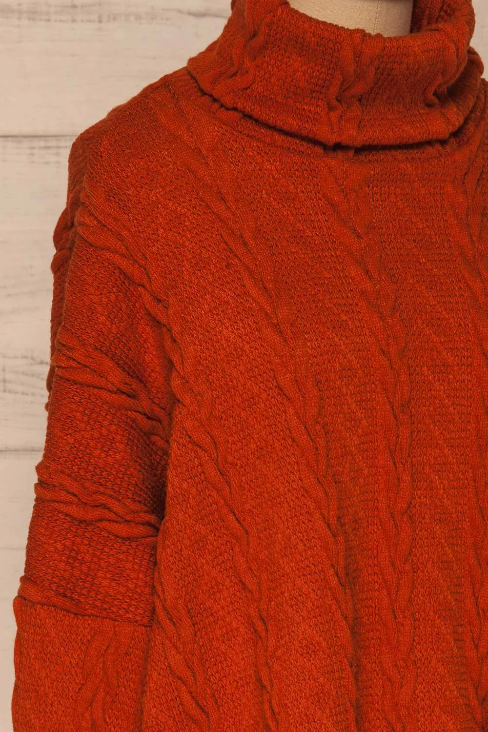 Hellen Rust | Cropped Knit Sweater