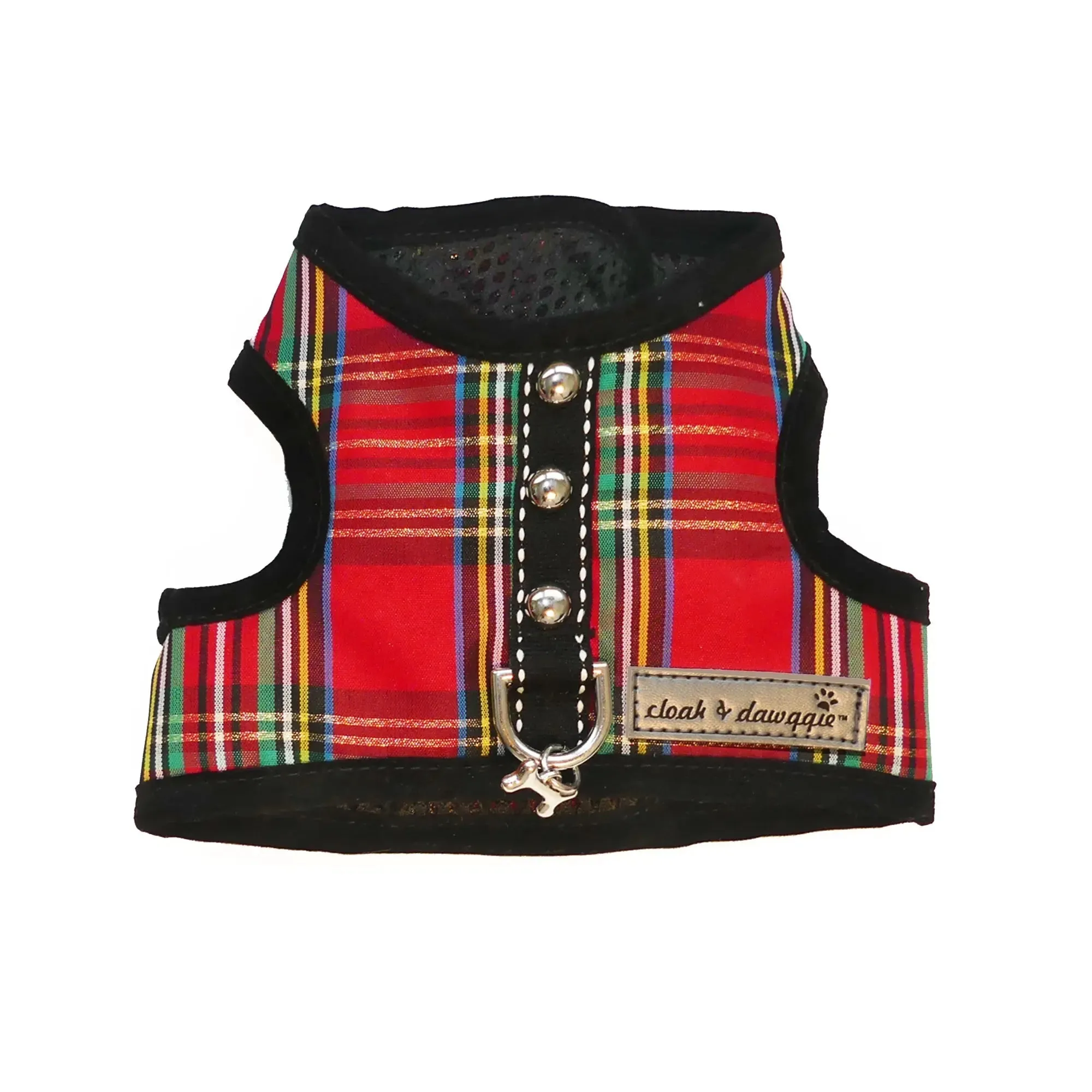 Holiday Tartan Plaid Teacup Dog Harness Vest | 2 LBS to 6 LBS