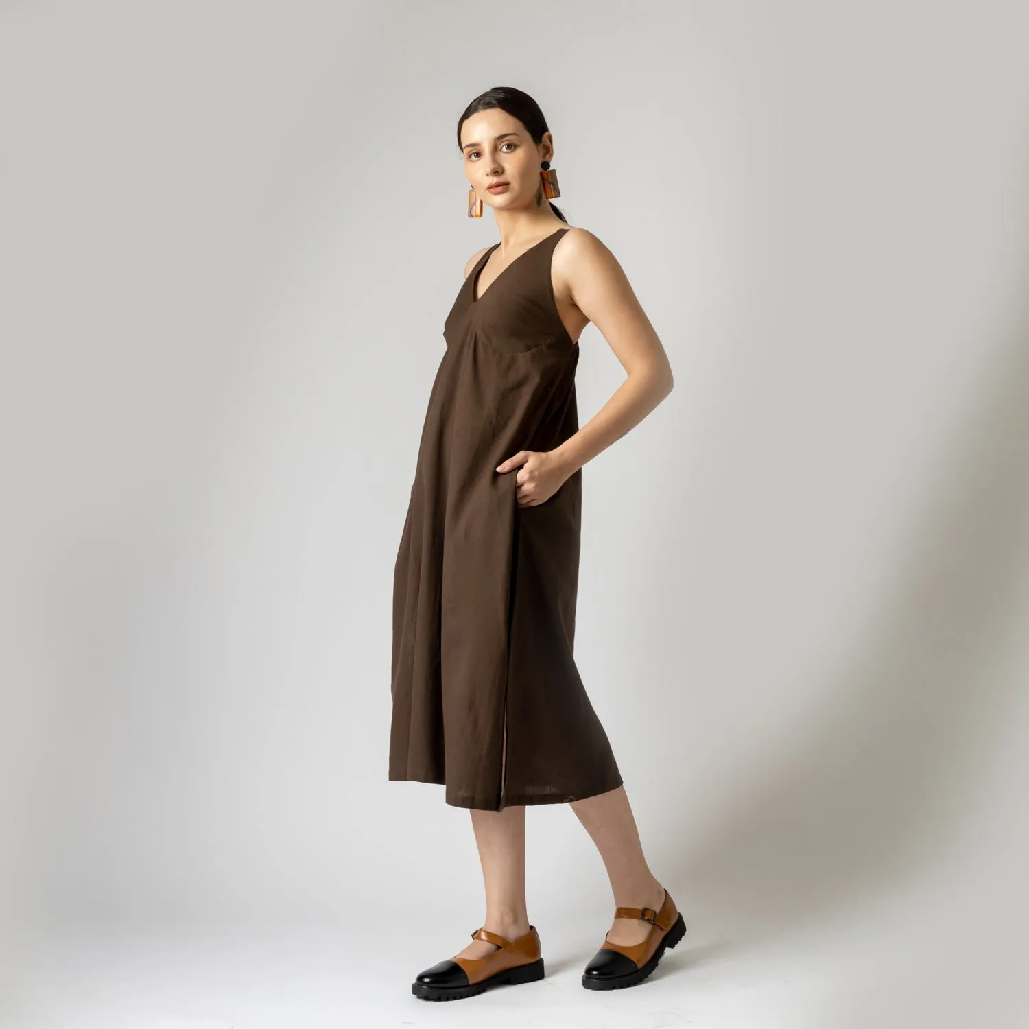 Iris brown dress