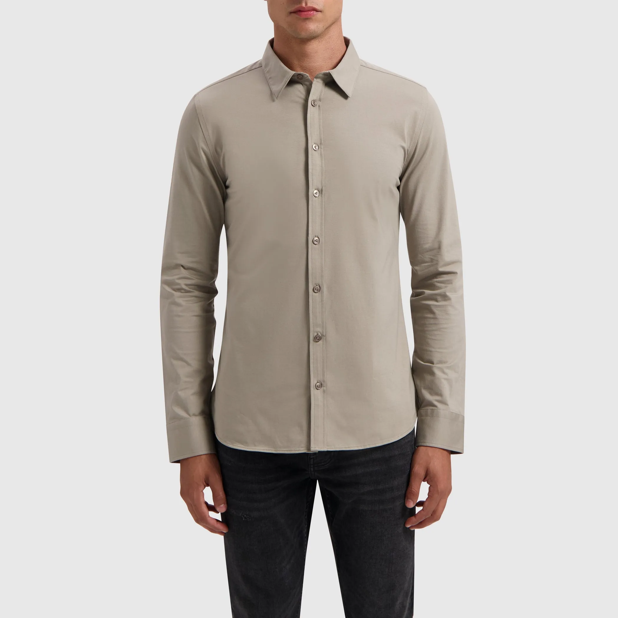 Jersey Shirt | Taupe