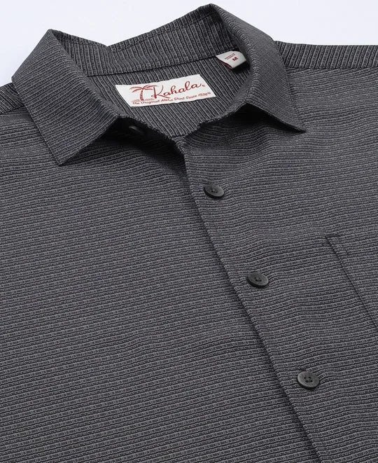 Kapena Short Sleeve Button up Shirt - Black