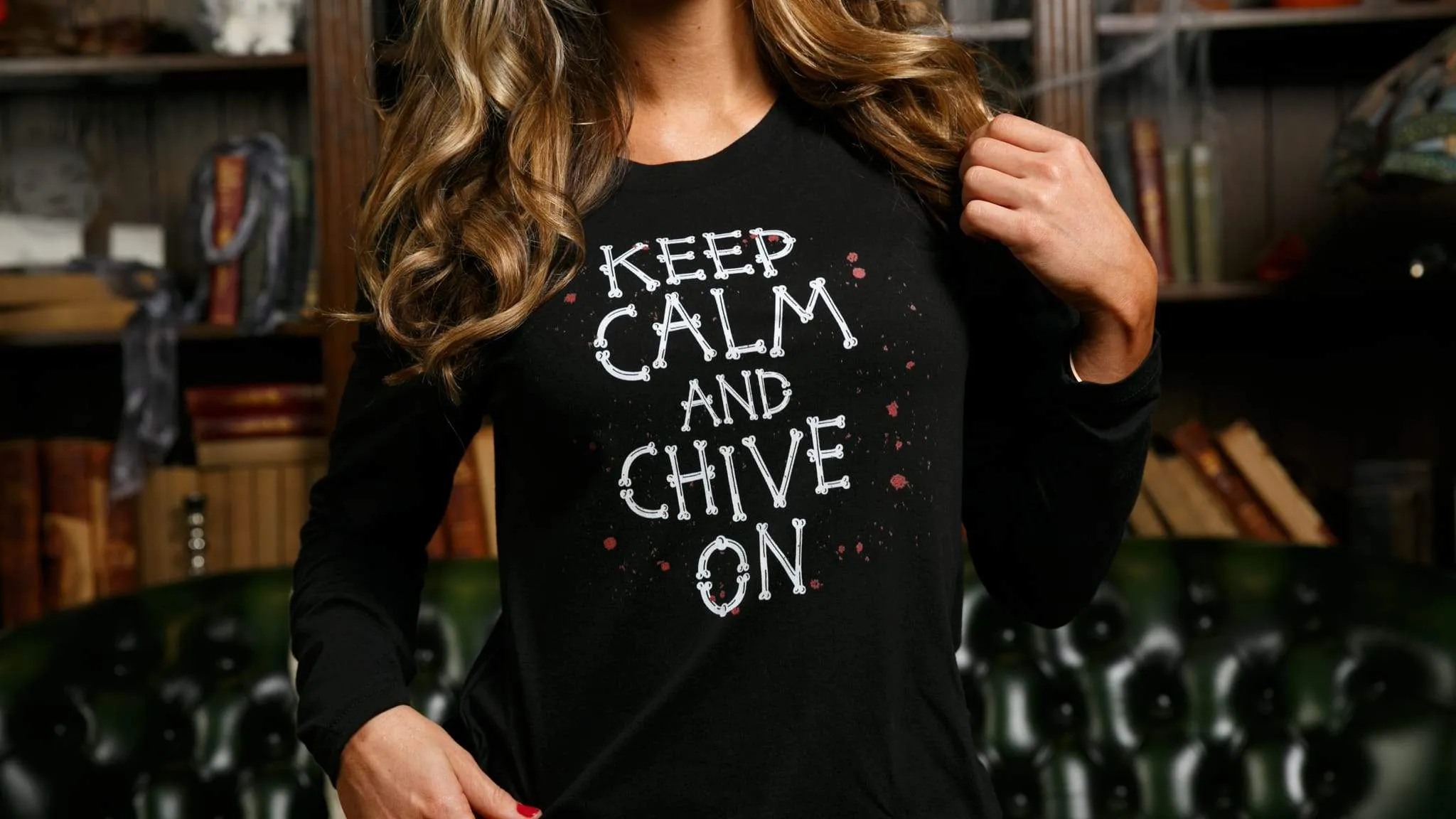 Keep Calm Bones Women's Long Sleeve Tee