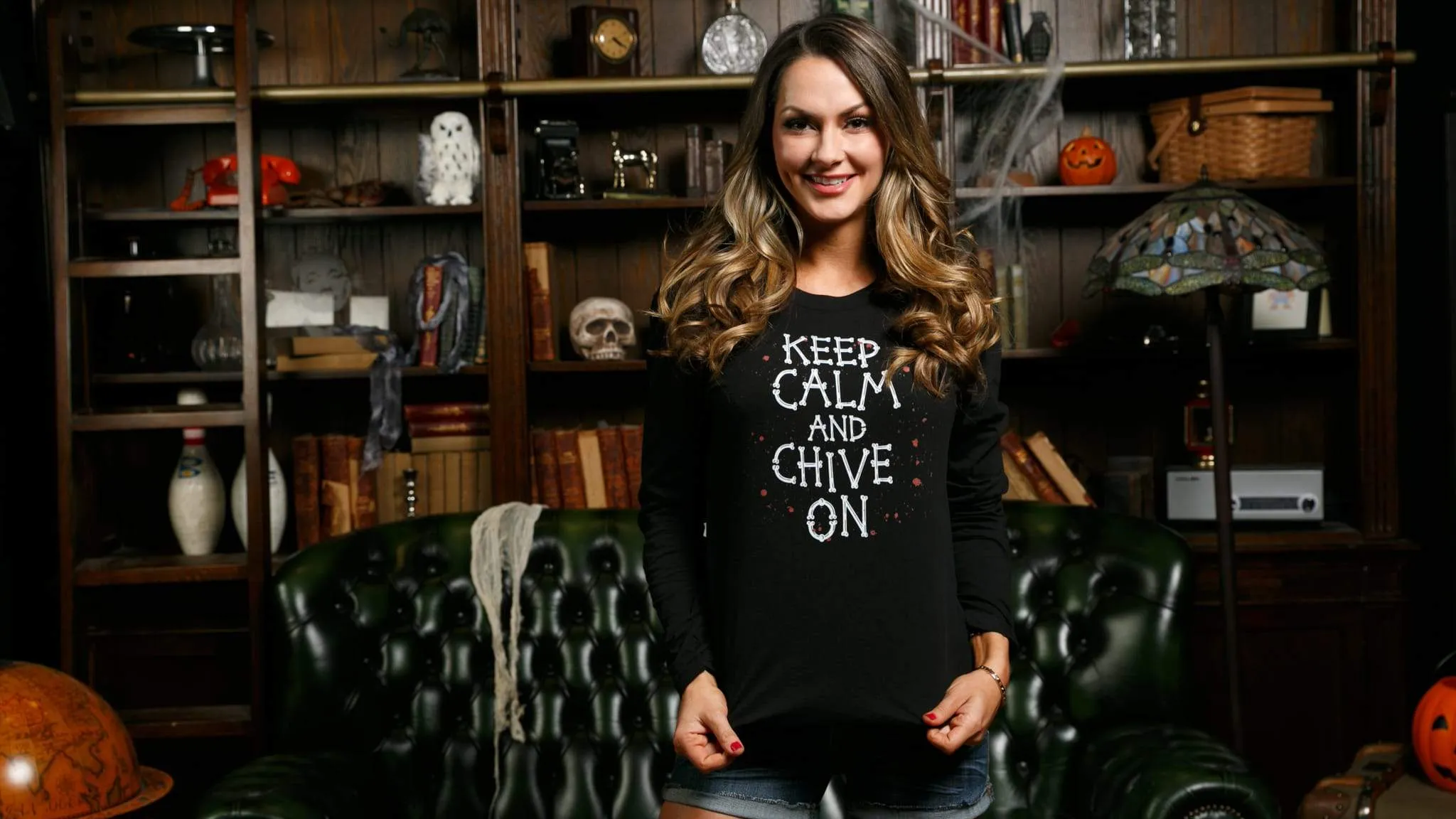 Keep Calm Bones Women's Long Sleeve Tee