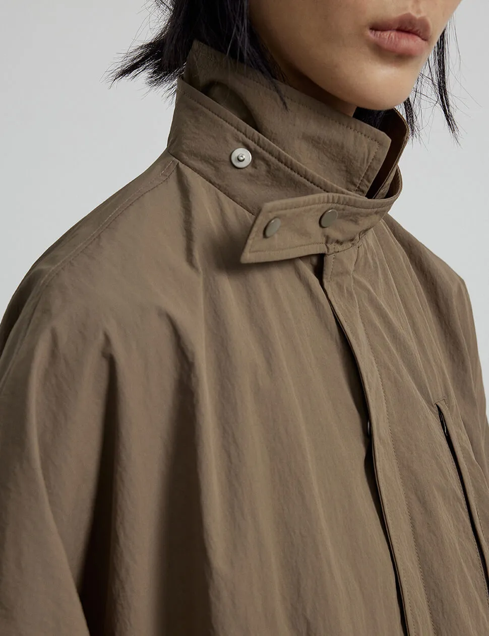 Khaki Oversized Jacket-BESTSELLER