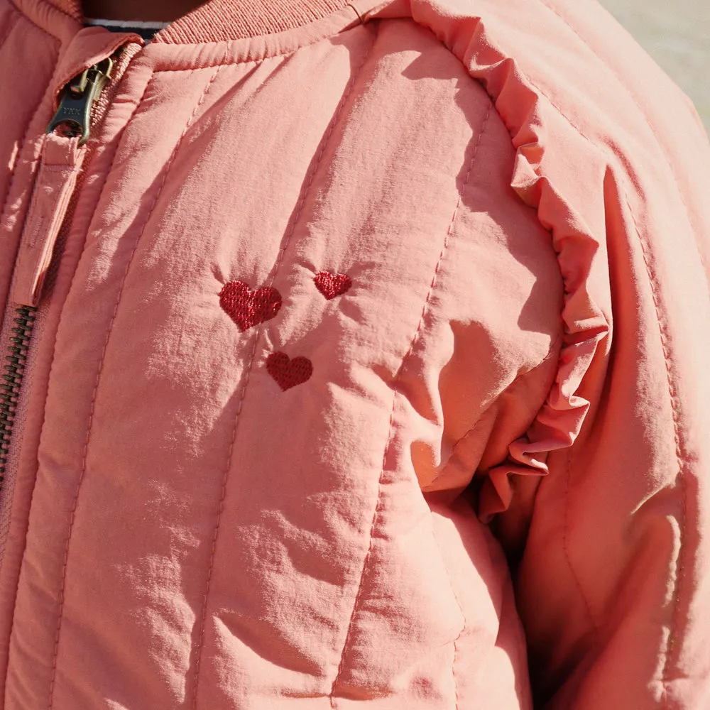 Konges Sloejd :: Juno Frill Bomber Jacket Canyon Rose